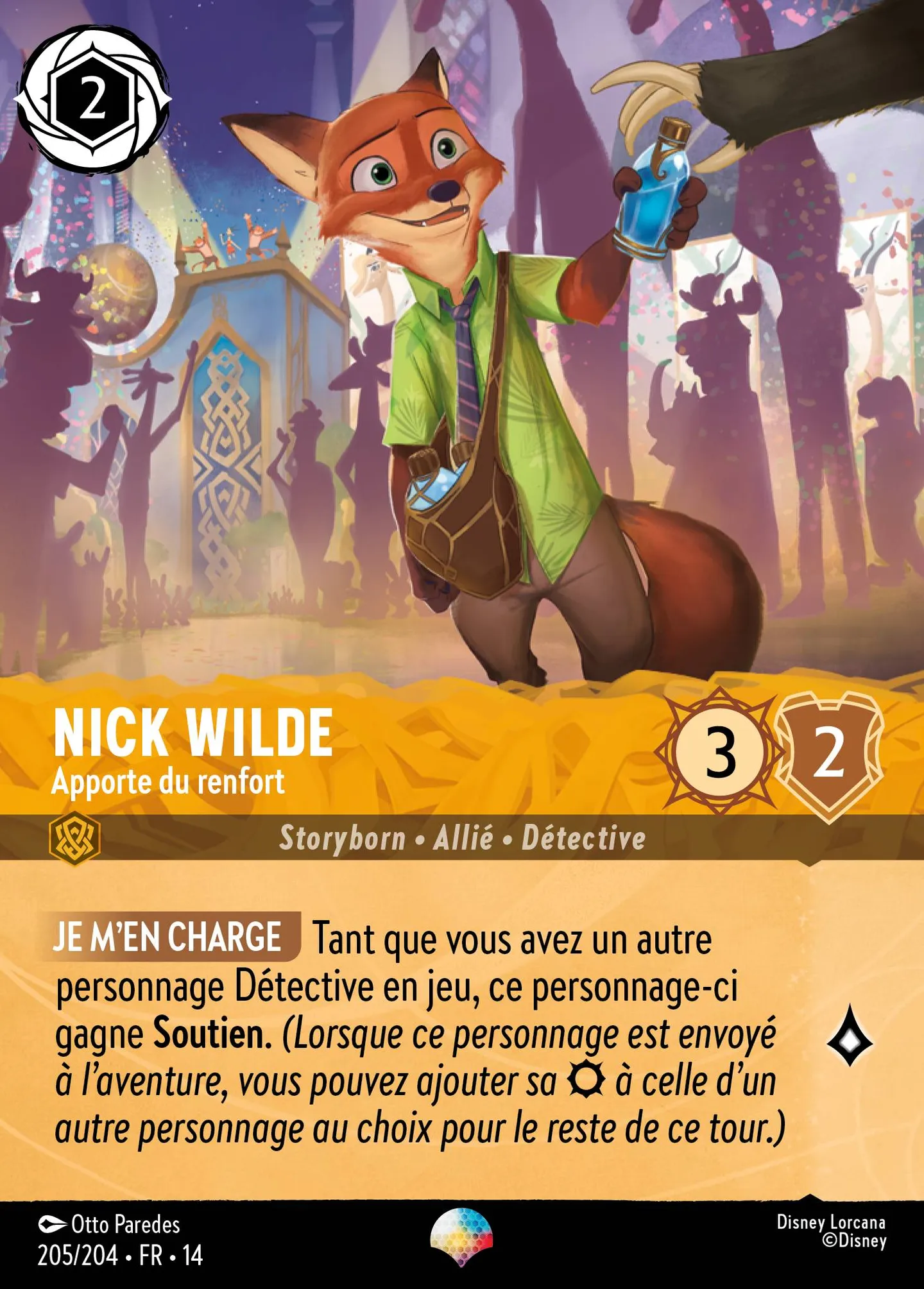 Nick Wilde - Apporte du renfort — Hyperia City — Lorcana