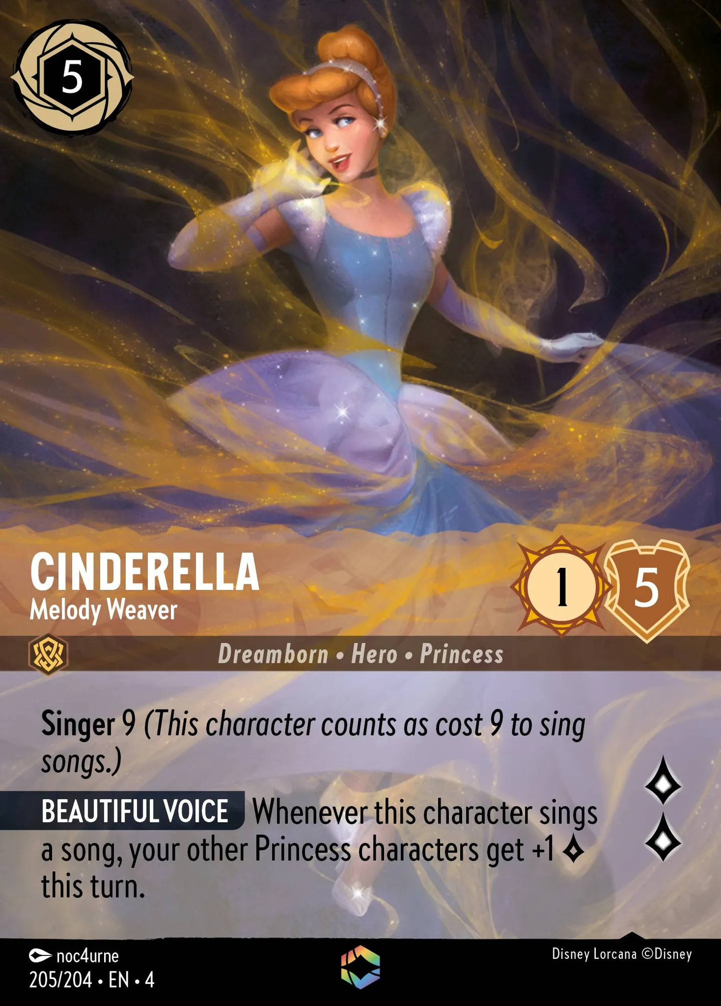Cinderella - Melody Weaver — Ursula's Return — Lorcana
