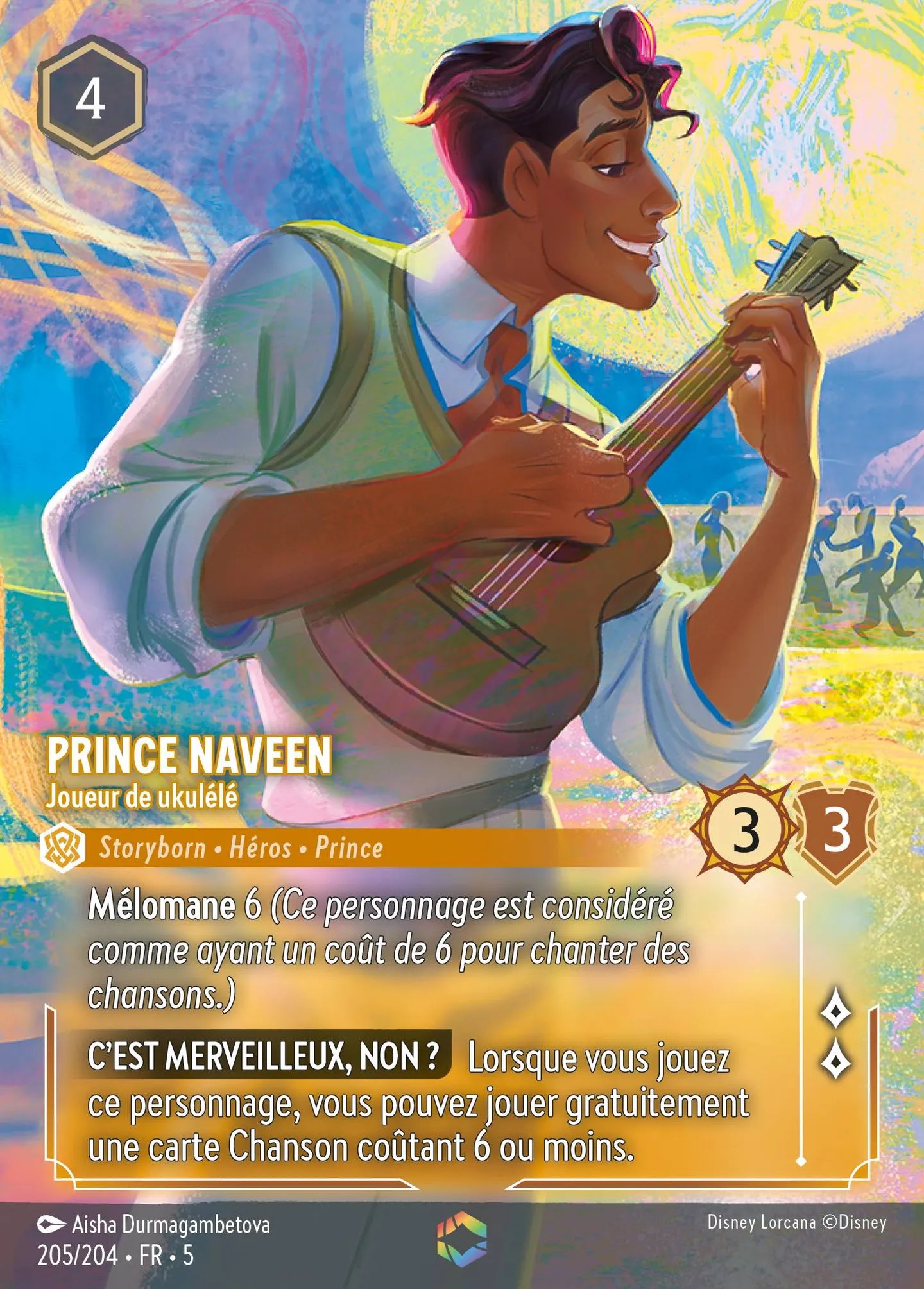 Prince Naveen - Joueur de ukulélé — Shimmering Skies — Lorcana