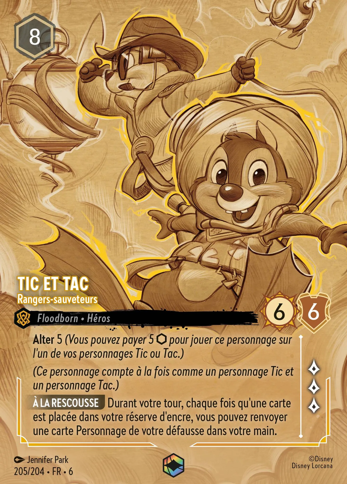 Tic et Tac - Rangers-sauveteurs — Azurite Sea — Lorcana