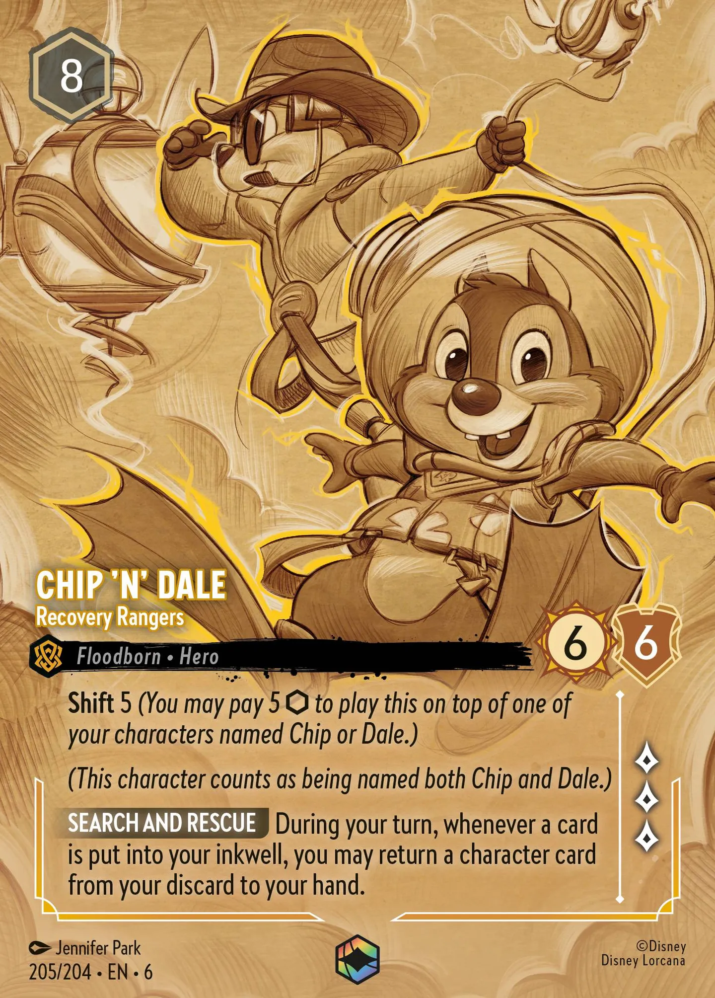 Chip 'n' Dale - Recovery Rangers — Azurite Sea — Lorcana