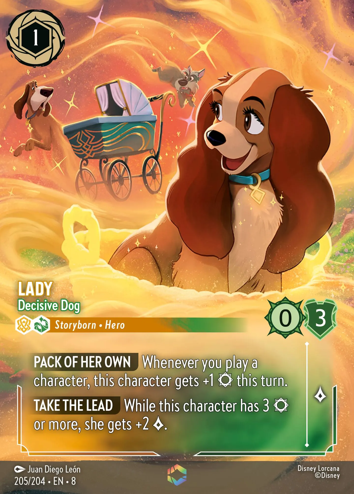 Lady - Decisive Dog — The Reign of Jafar — Lorcana