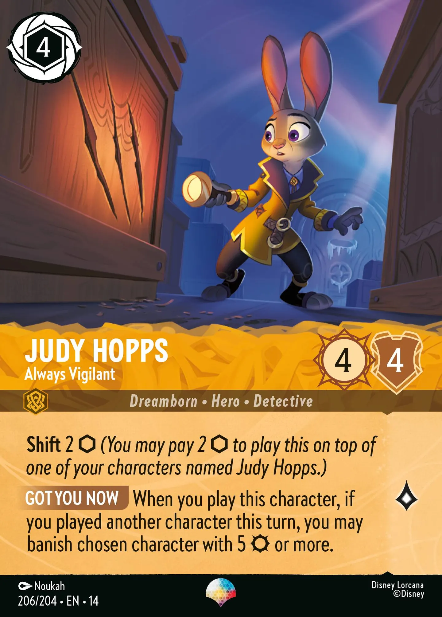 Judy Hopps - Always Vigilant — Hyperia City — Lorcana