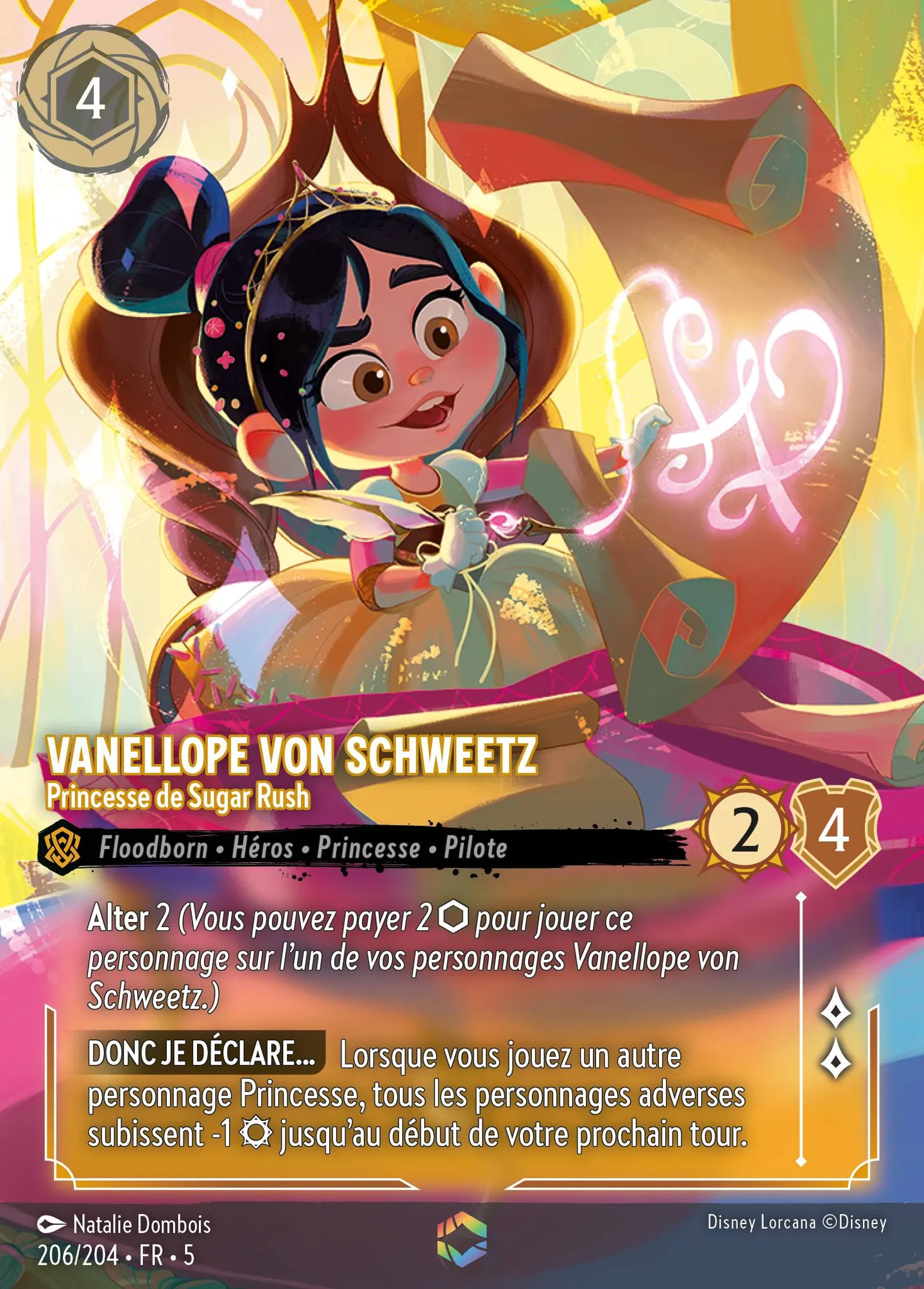 Vanellope von Schweetz - Princesse de Sugar Rush — Shimmering Skies — Lorcana