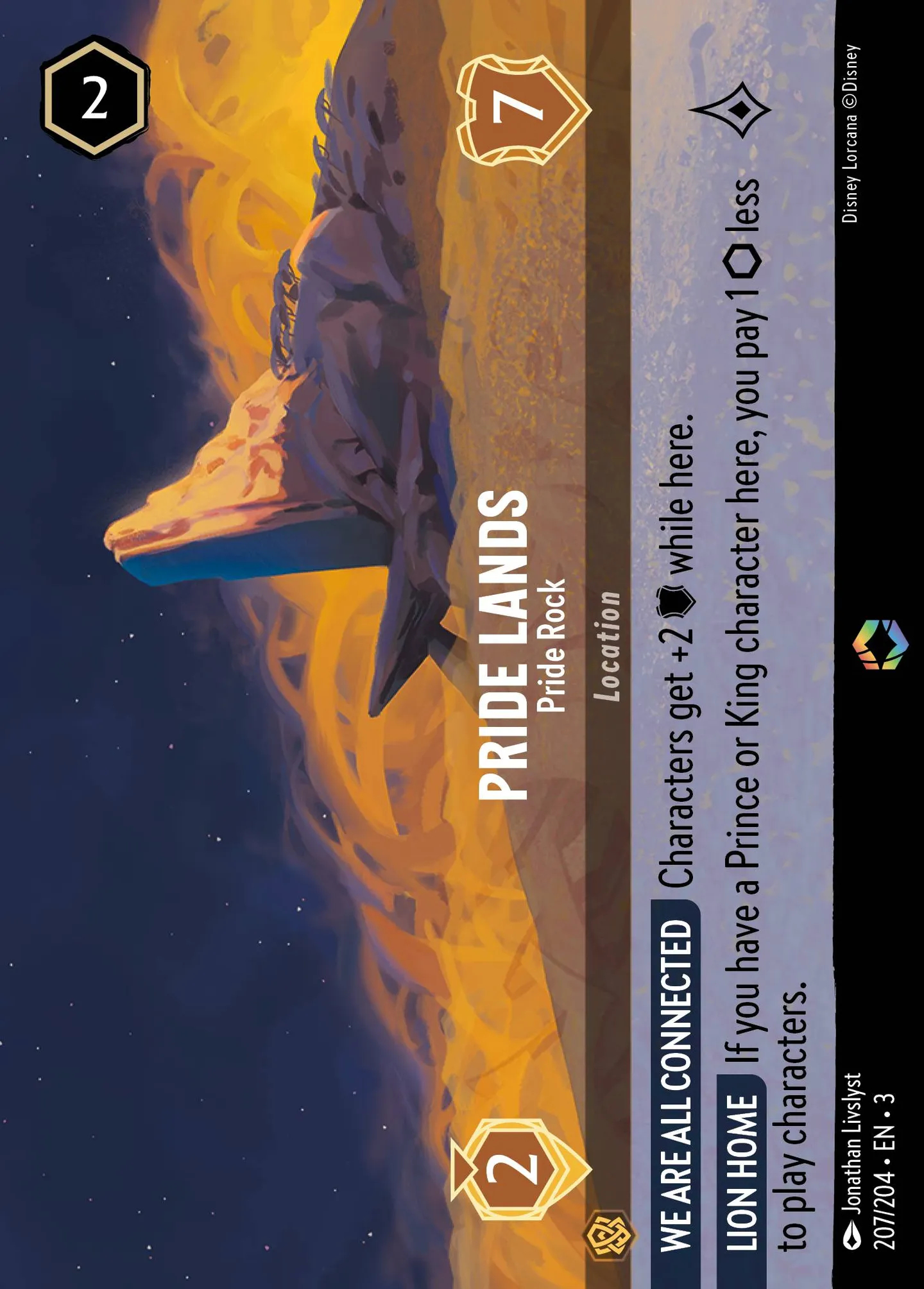 Pride Lands - Pride Rock — Into the Inklands — Lorcana