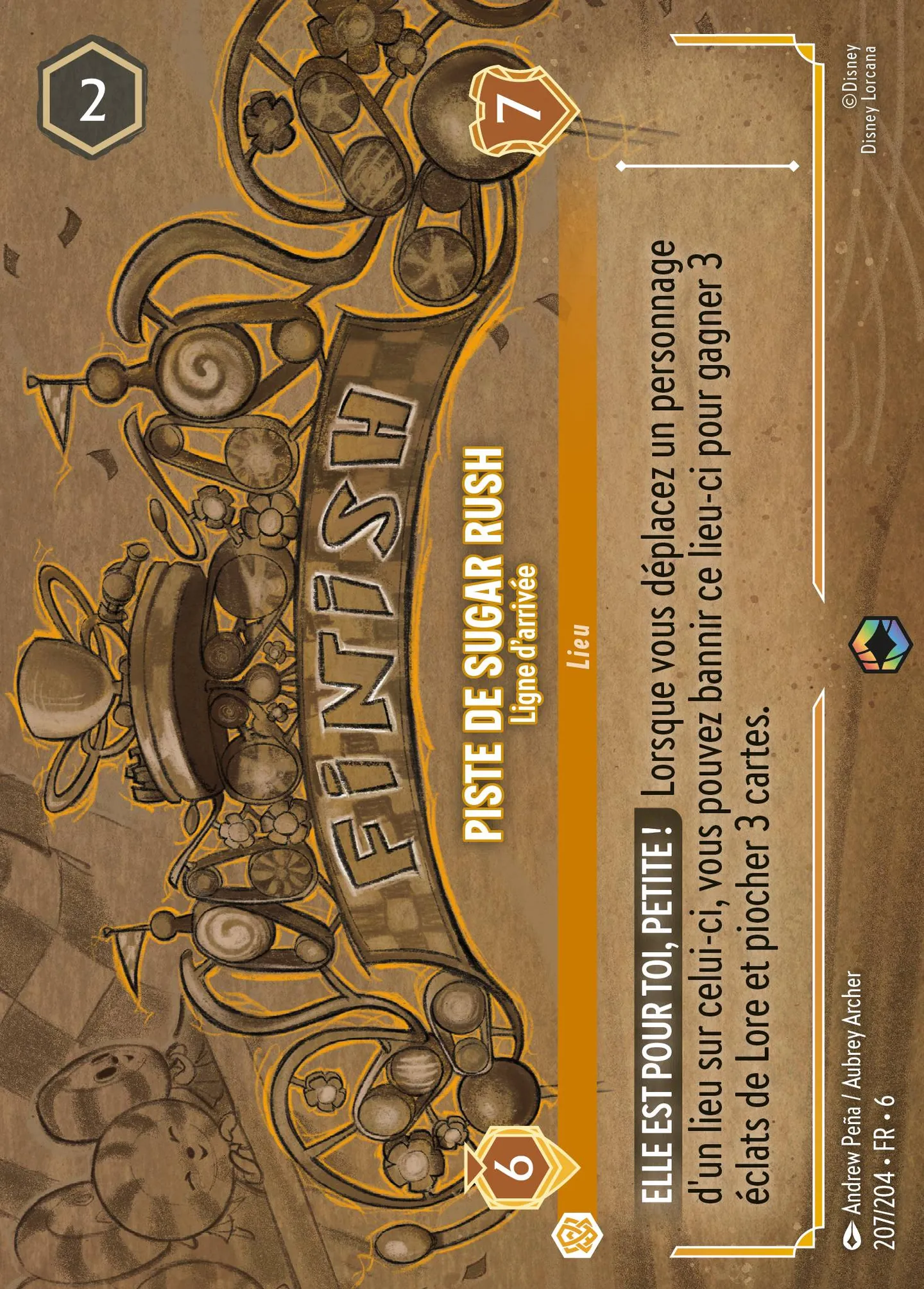 Piste de Sugar Rush - Ligne d'arrivée — Azurite Sea — Lorcana