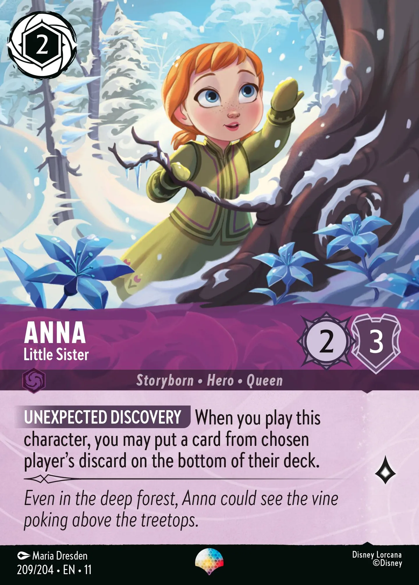 Anna - Little Sister — Winterspell — Lorcana