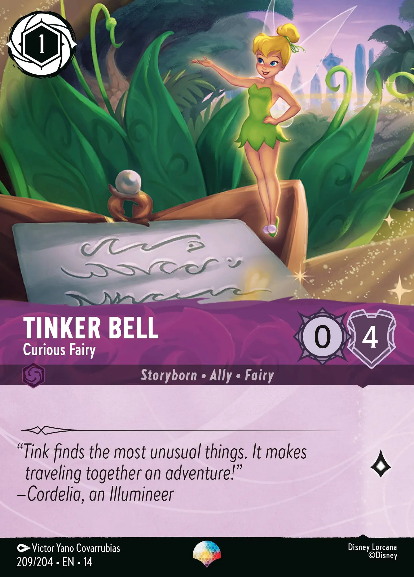 Tinker Bell - Curious Fairy — Hyperia City — Lorcana