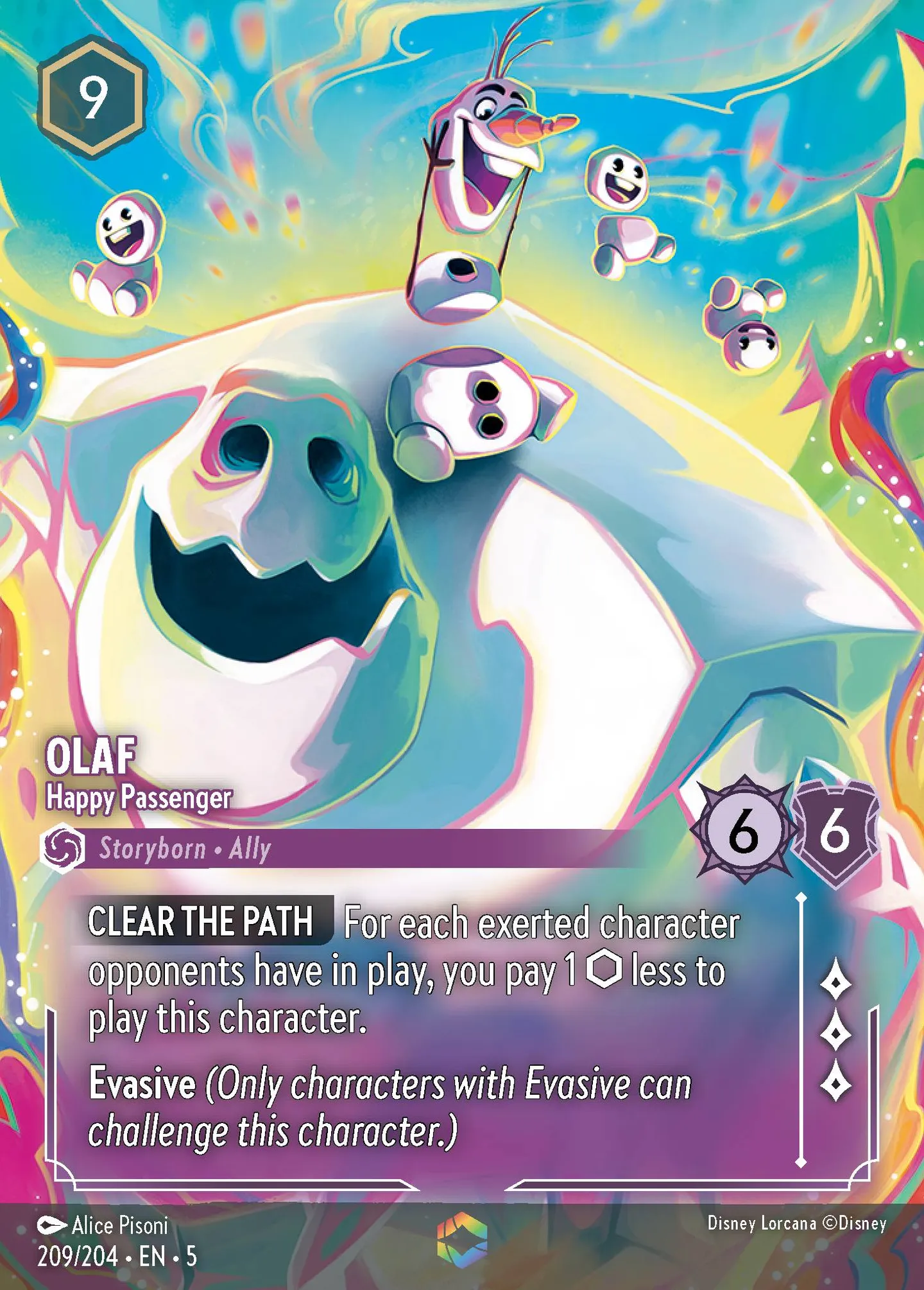 Olaf - Happy Passenger — Shimmering Skies — Lorcana