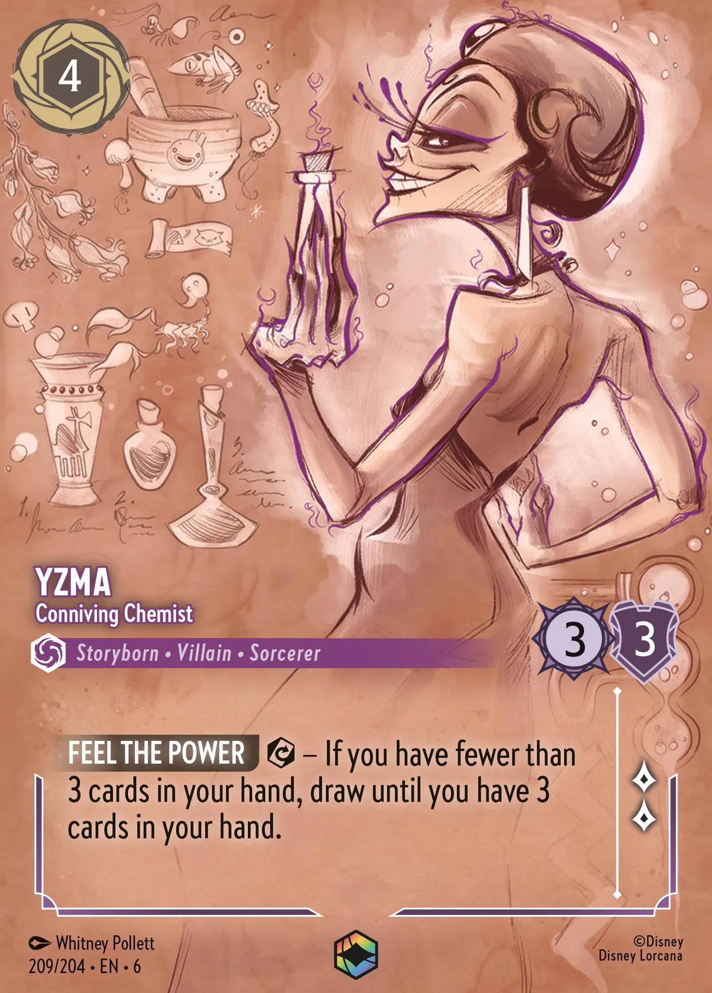 Yzma - Conniving Chemist — Azurite Sea — Lorcana