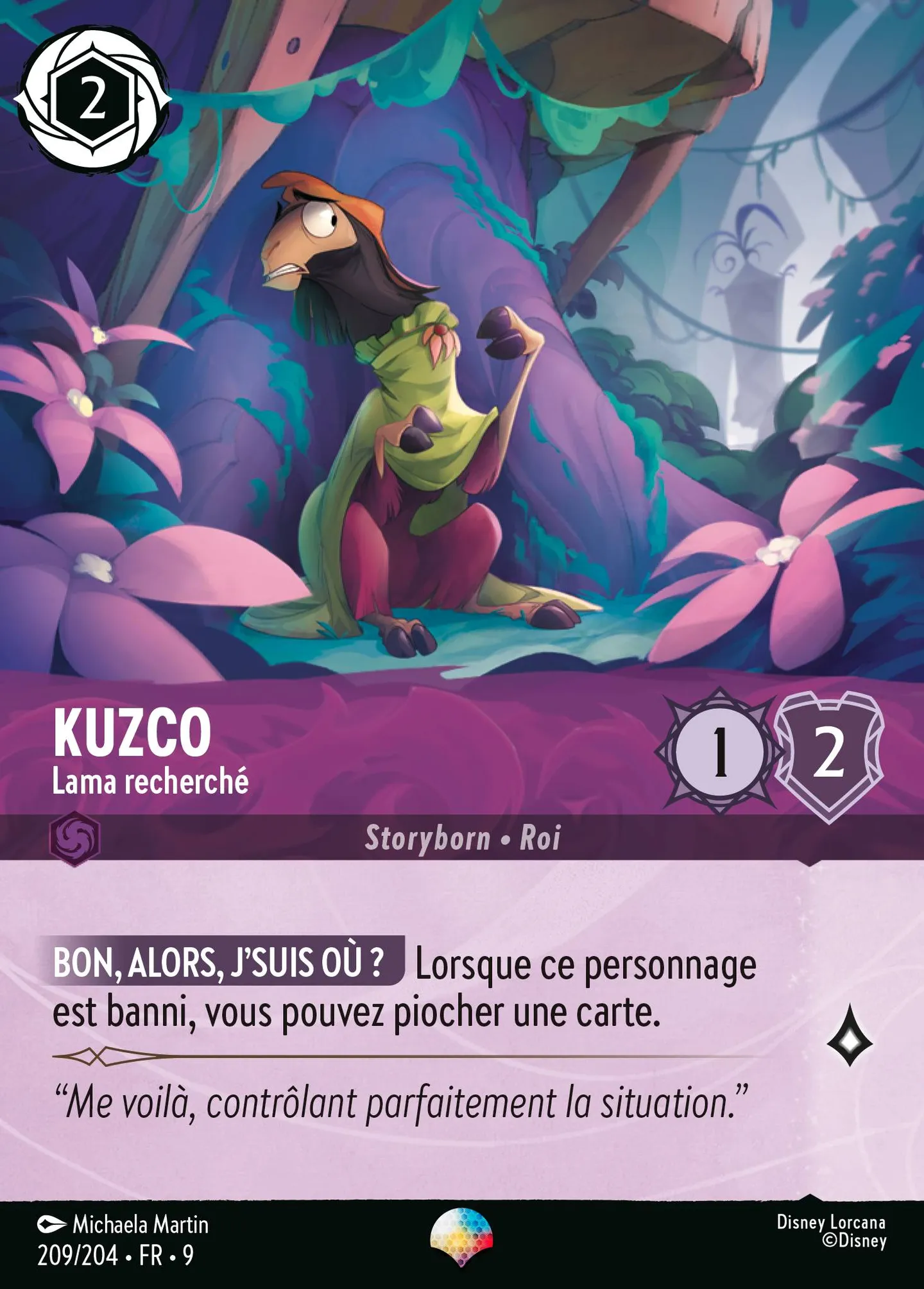 Kuzco - Lama recherché — Fabled — Lorcana
