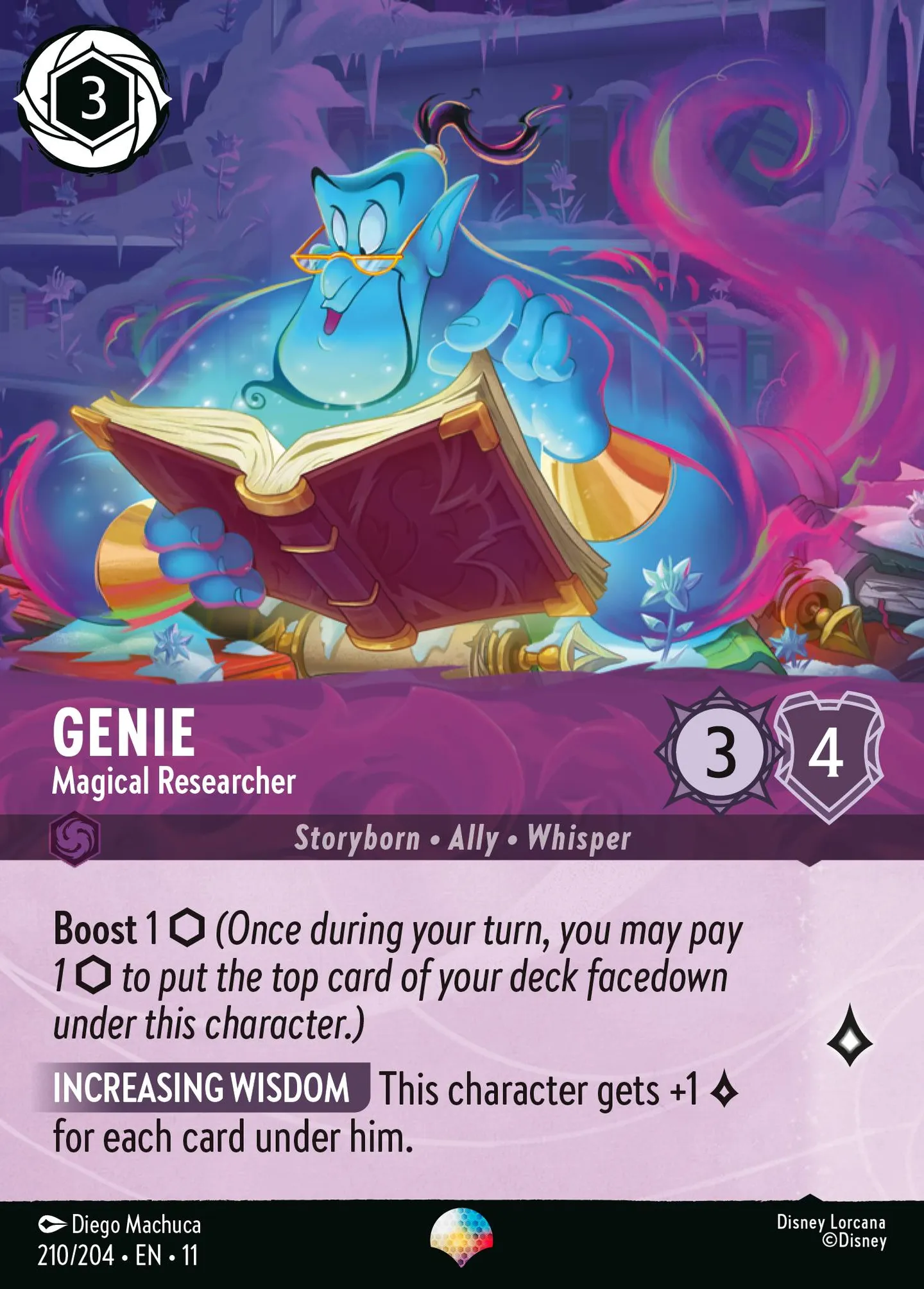Genie - Magical Researcher — Winterspell — Lorcana