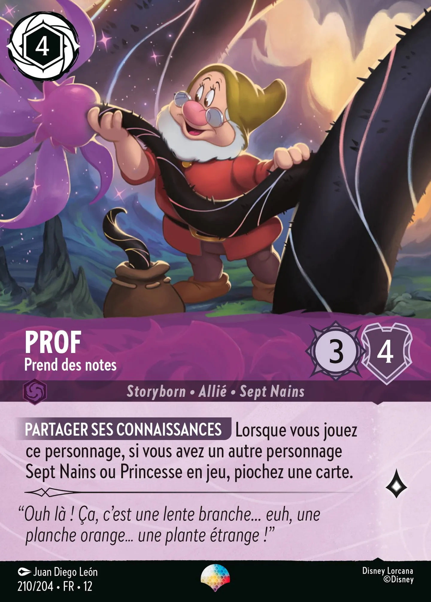 Prof - Prend des notes — Wilds Unknown — Lorcana