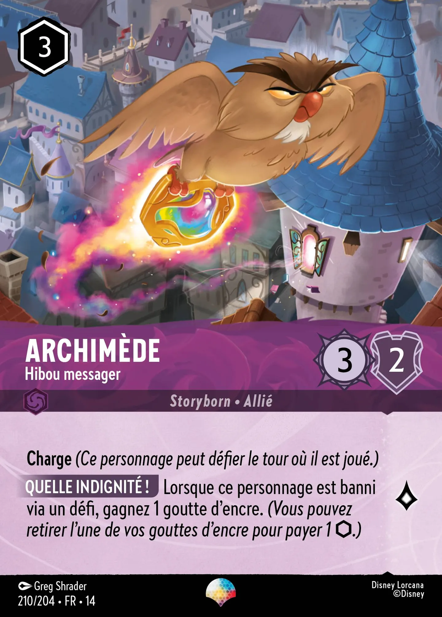 Archimède - Hibou messager — Hyperia City — Lorcana