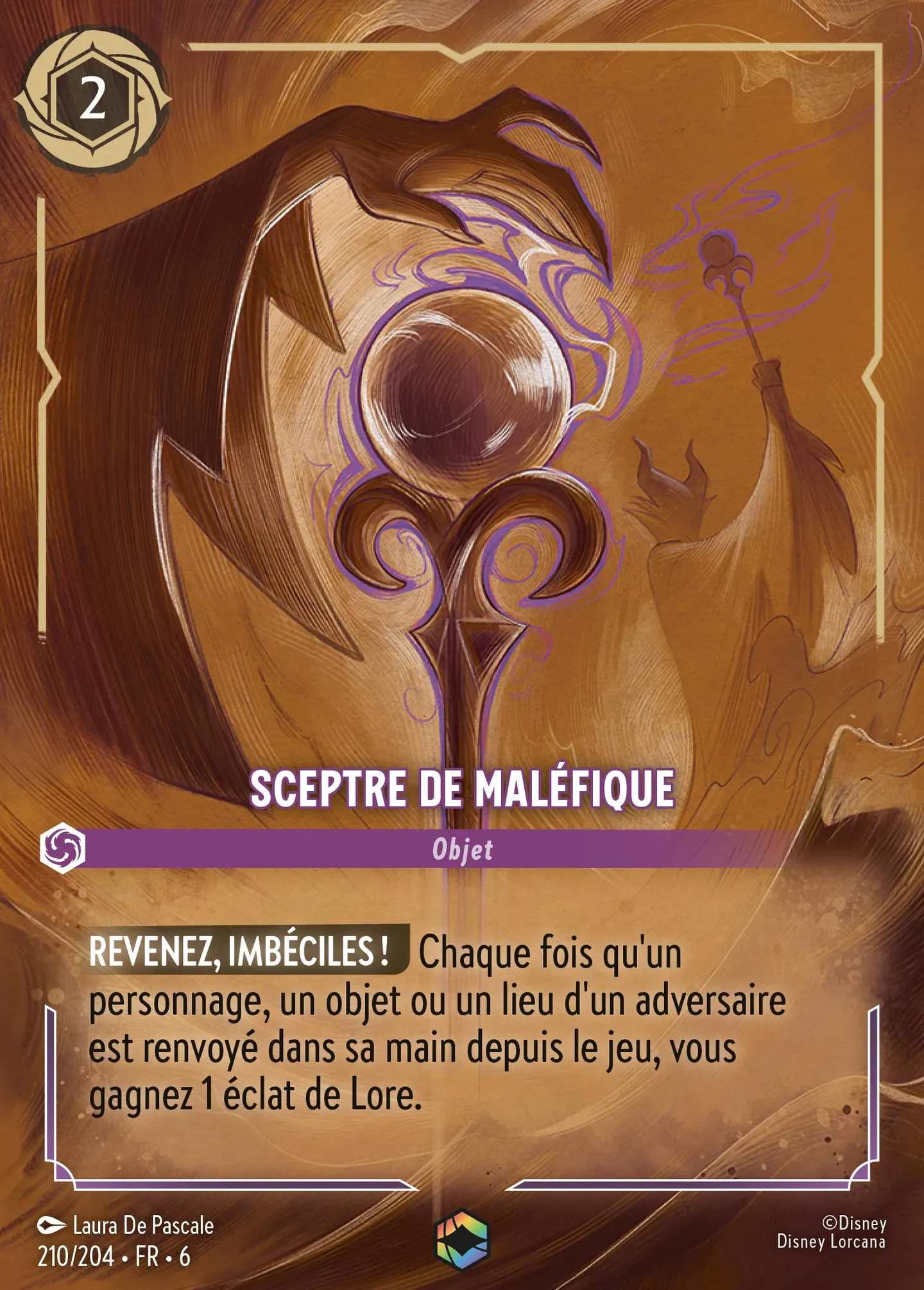 Sceptre de Maléfique — Azurite Sea — Lorcana