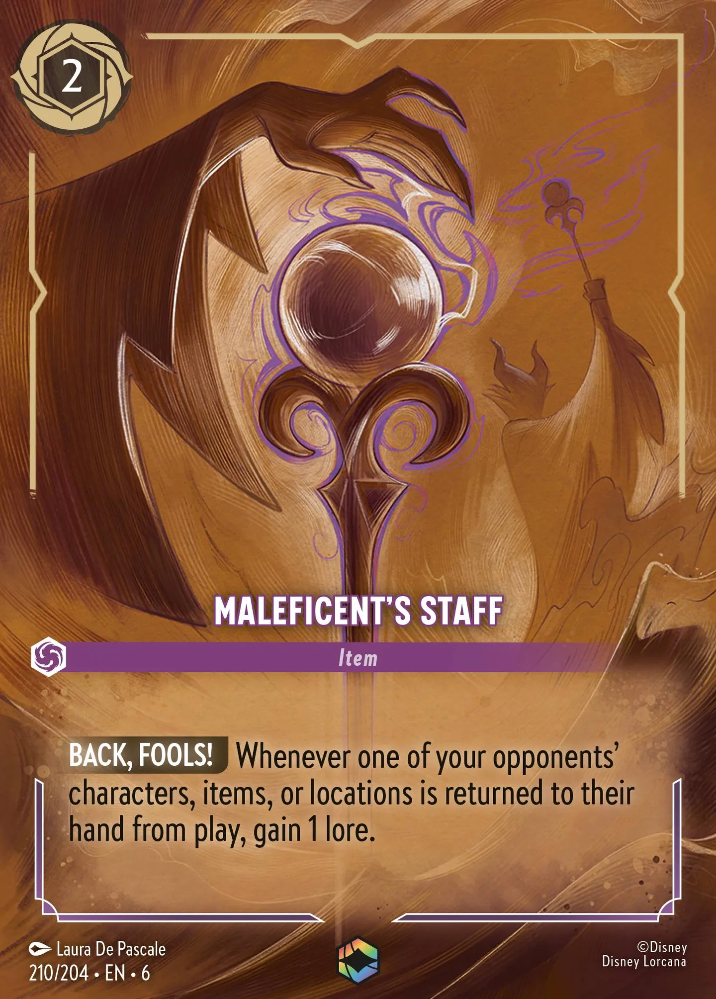 Maleficent's Staff — Azurite Sea — Lorcana