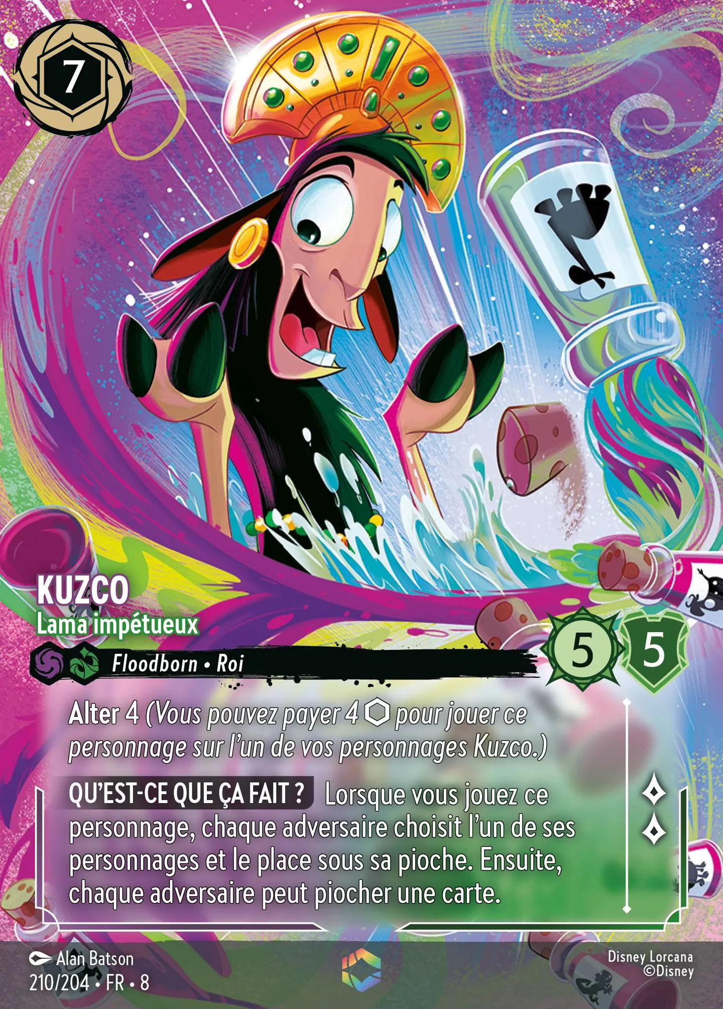 Kuzco - Lama impétueux — The Reign of Jafar — Lorcana