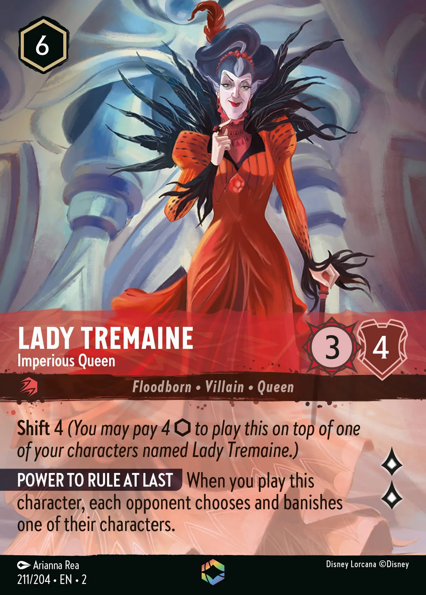 Lady Tremaine - Imperious Queen — Rise of the Floodborn — Lorcana