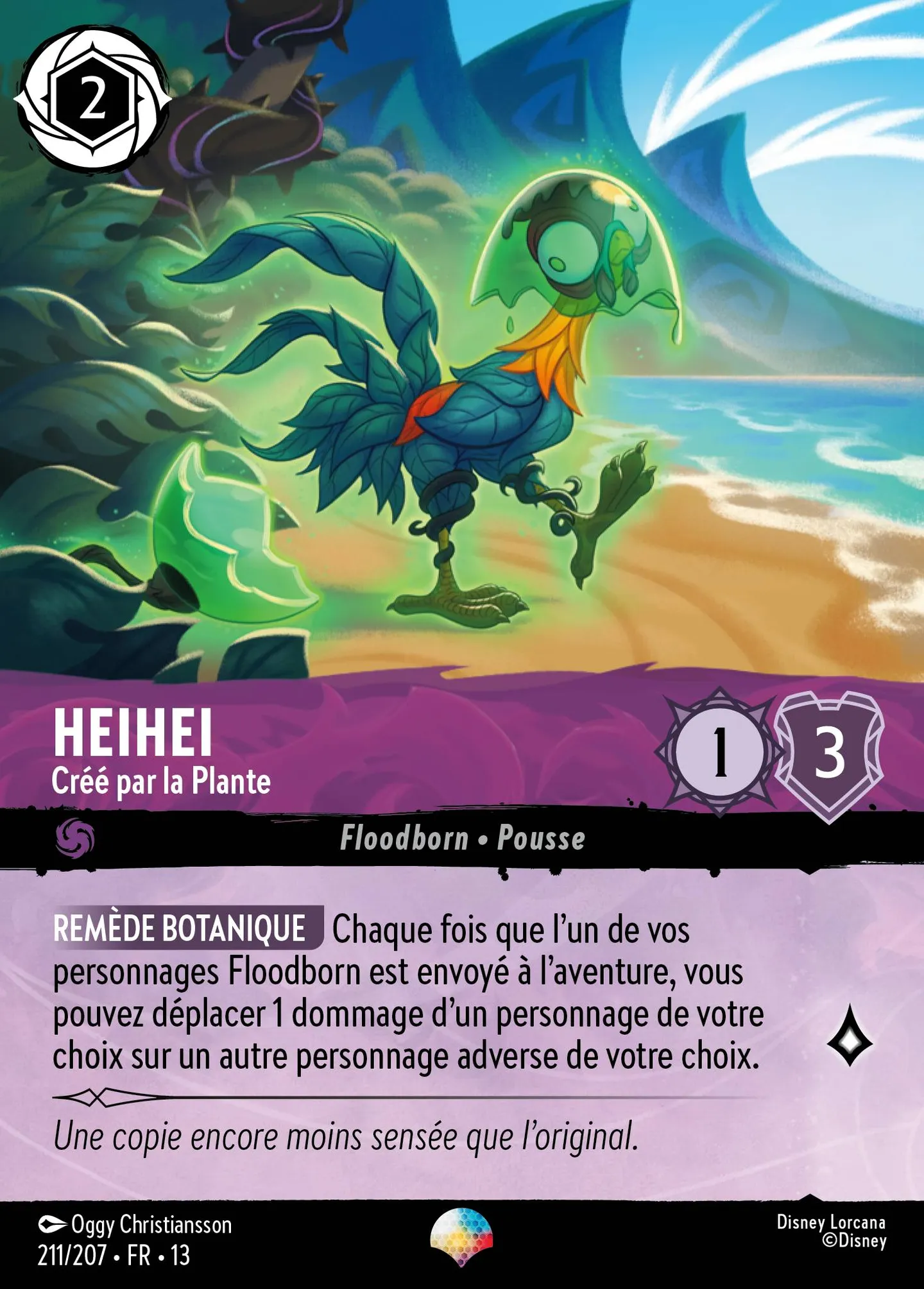 Heihei - Créé par la Plante — Attack of the Vine! — Lorcana