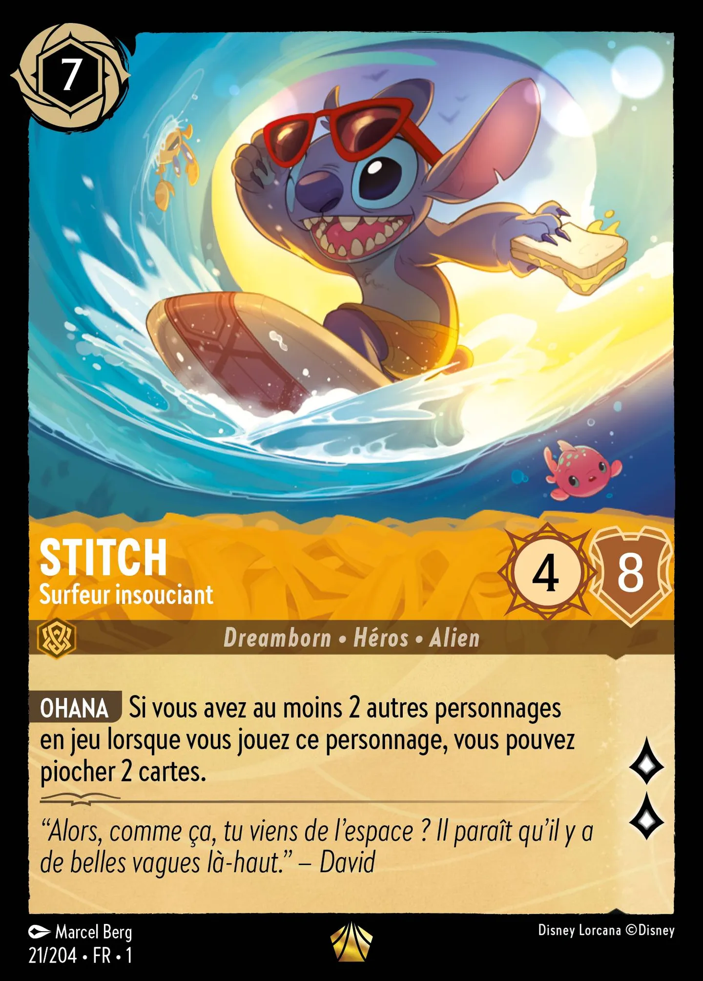 Stitch - Surfeur insouciant — The First Chapter — Lorcana