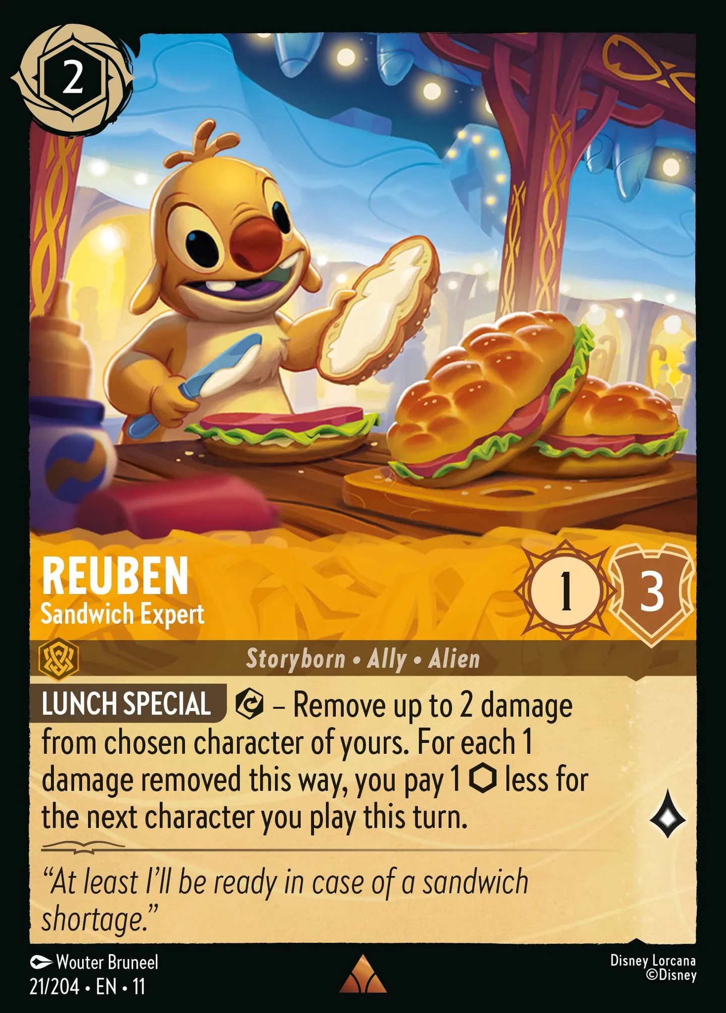 Reuben - Sandwich Expert — Winterspell — Lorcana