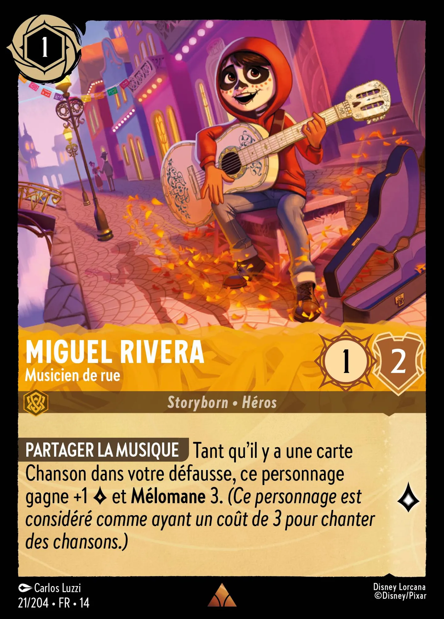 Miguel Rivera - Musicien de rue — Hyperia City — Lorcana