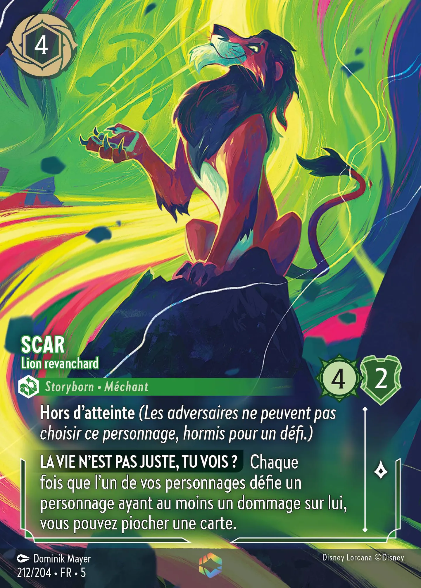 Scar - Lion revanchard — Shimmering Skies — Lorcana