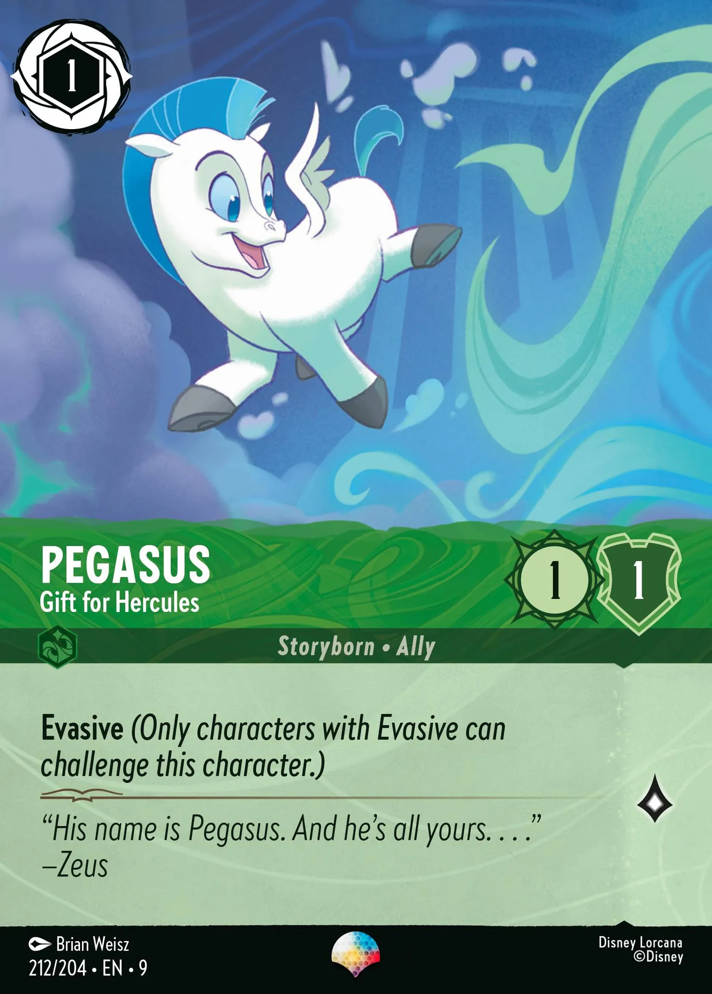 Pegasus - Gift for Hercules — Fabled — Lorcana