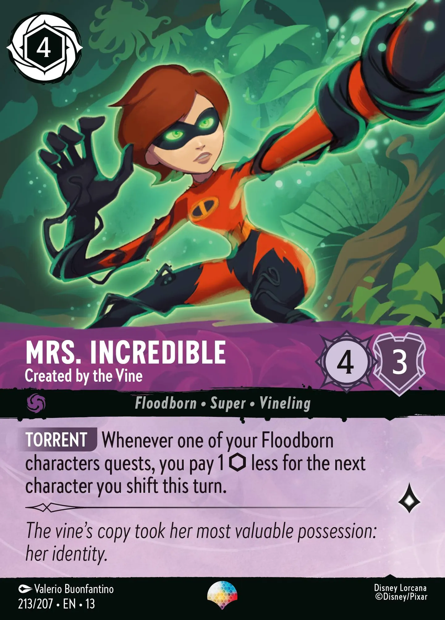 Mrs. Incredible - Created by the Vine — Attack of the Vine! — Lorcana