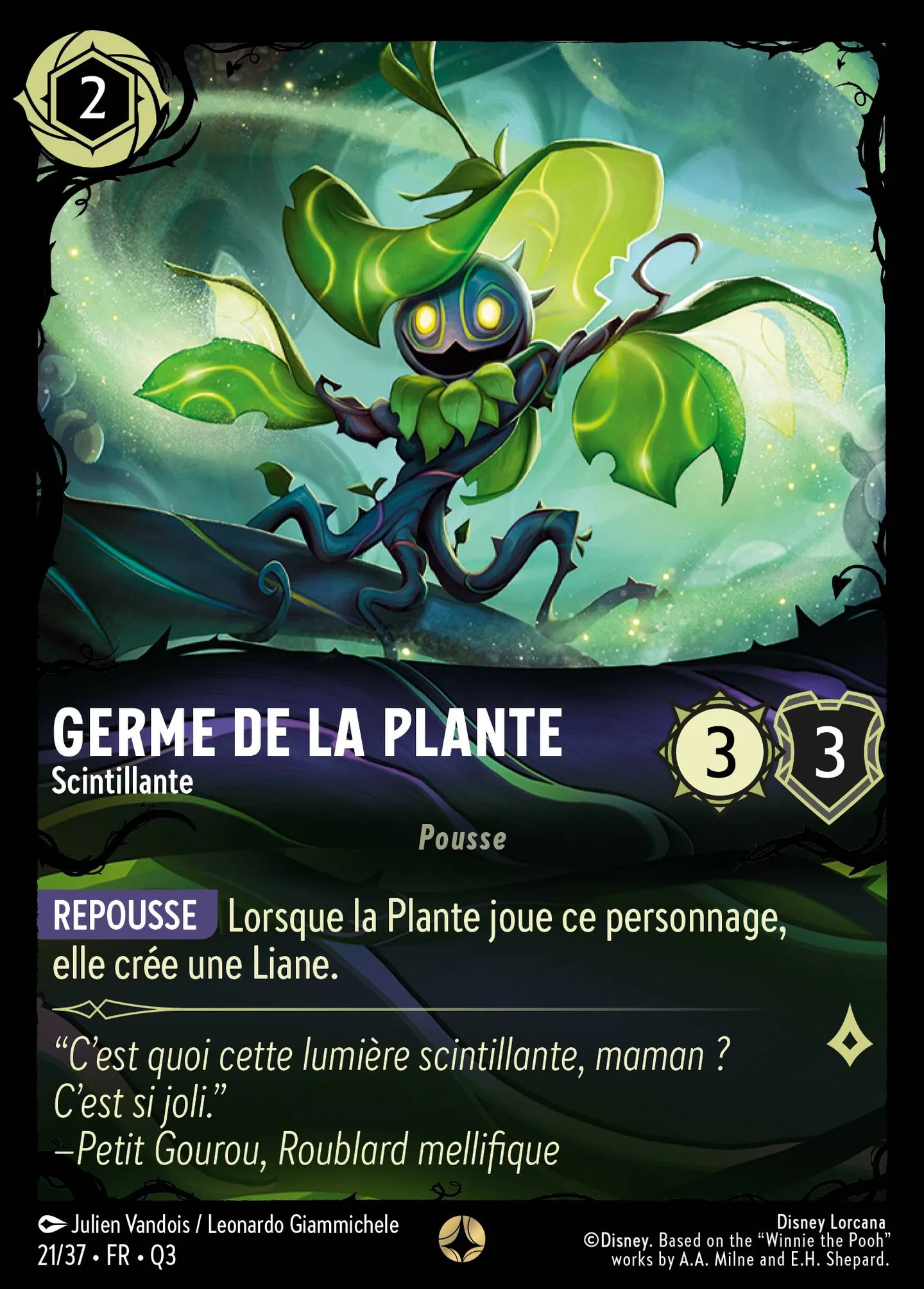 Germe de la Plante - Scintillante — Illumineer's Quest: The Great Hunny Rescue — Lorcana
