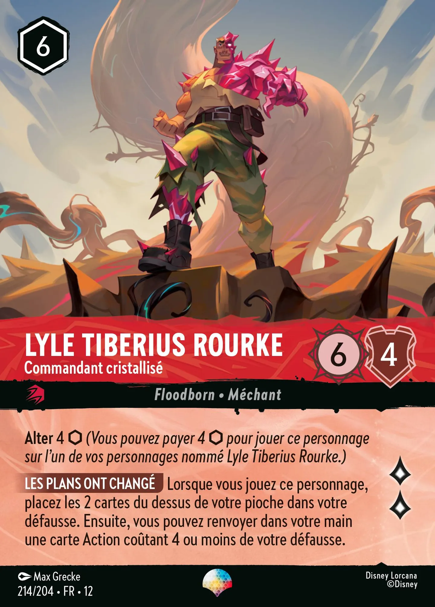 Lyle Tiberius Rourke - Commandant cristallisé — Wilds Unknown — Lorcana