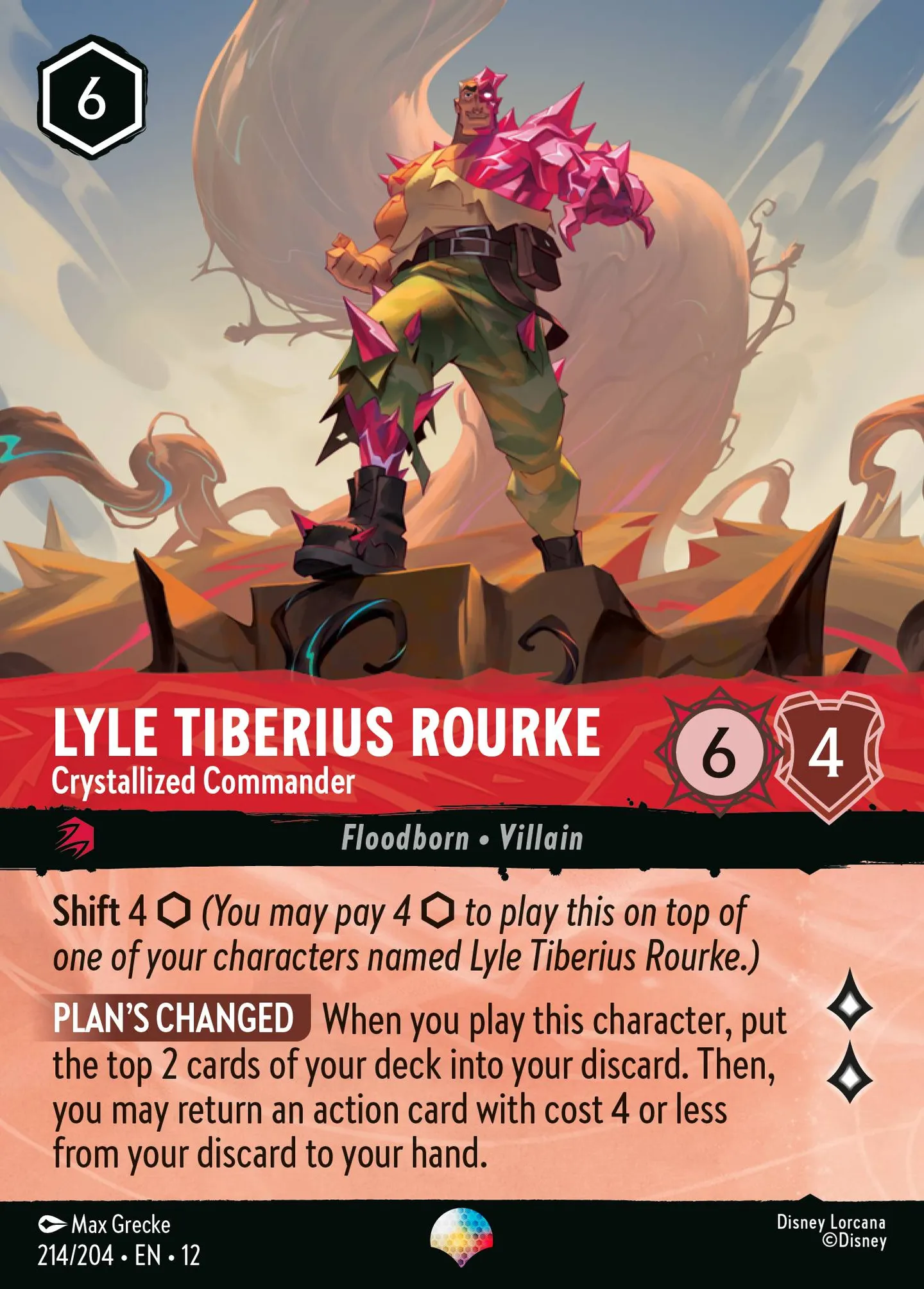 Lyle Tiberius Rourke - Crystallized Commander — Wilds Unknown — Lorcana