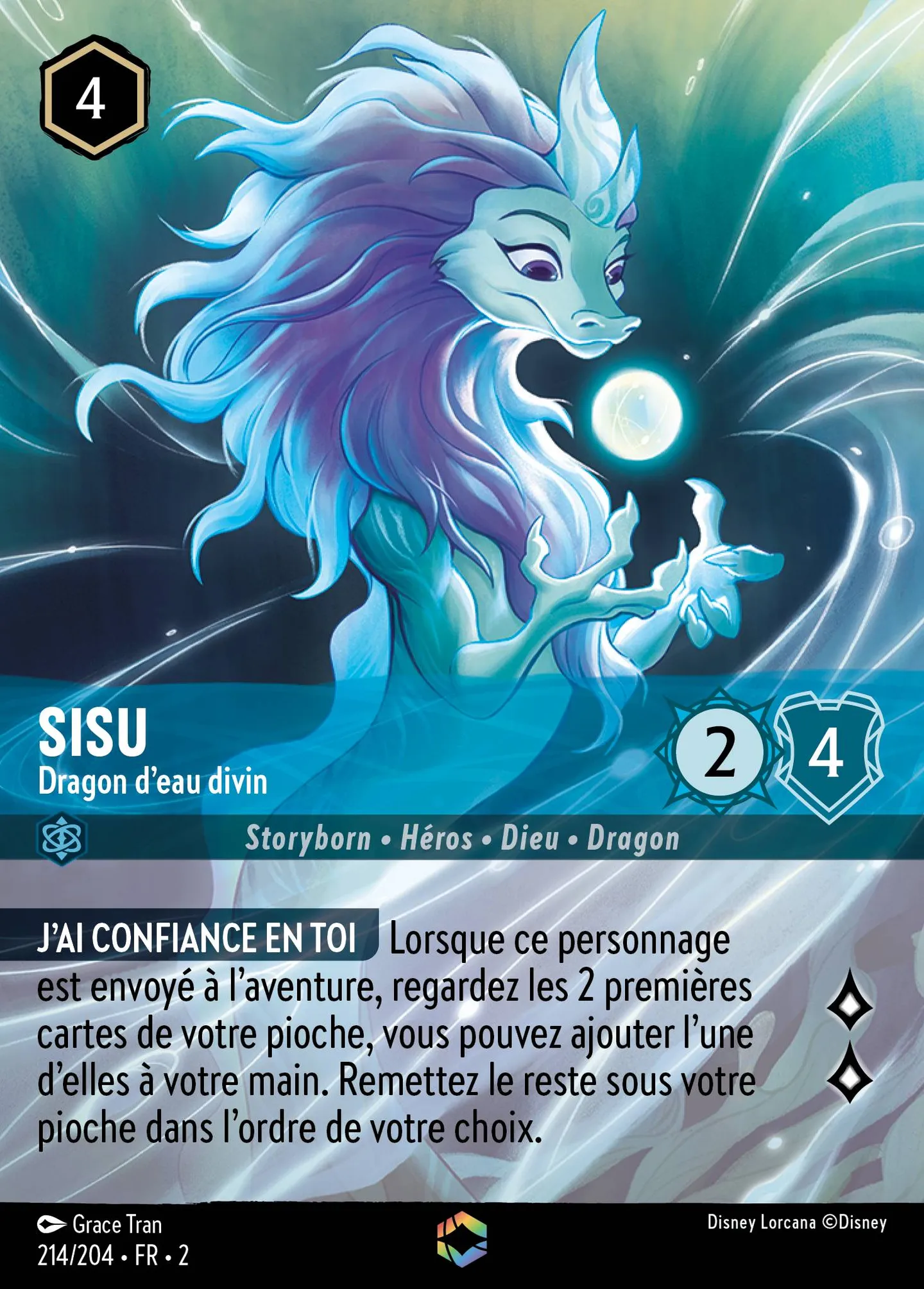 Sisu - Dragon d'eau divin — Rise of the Floodborn — Lorcana