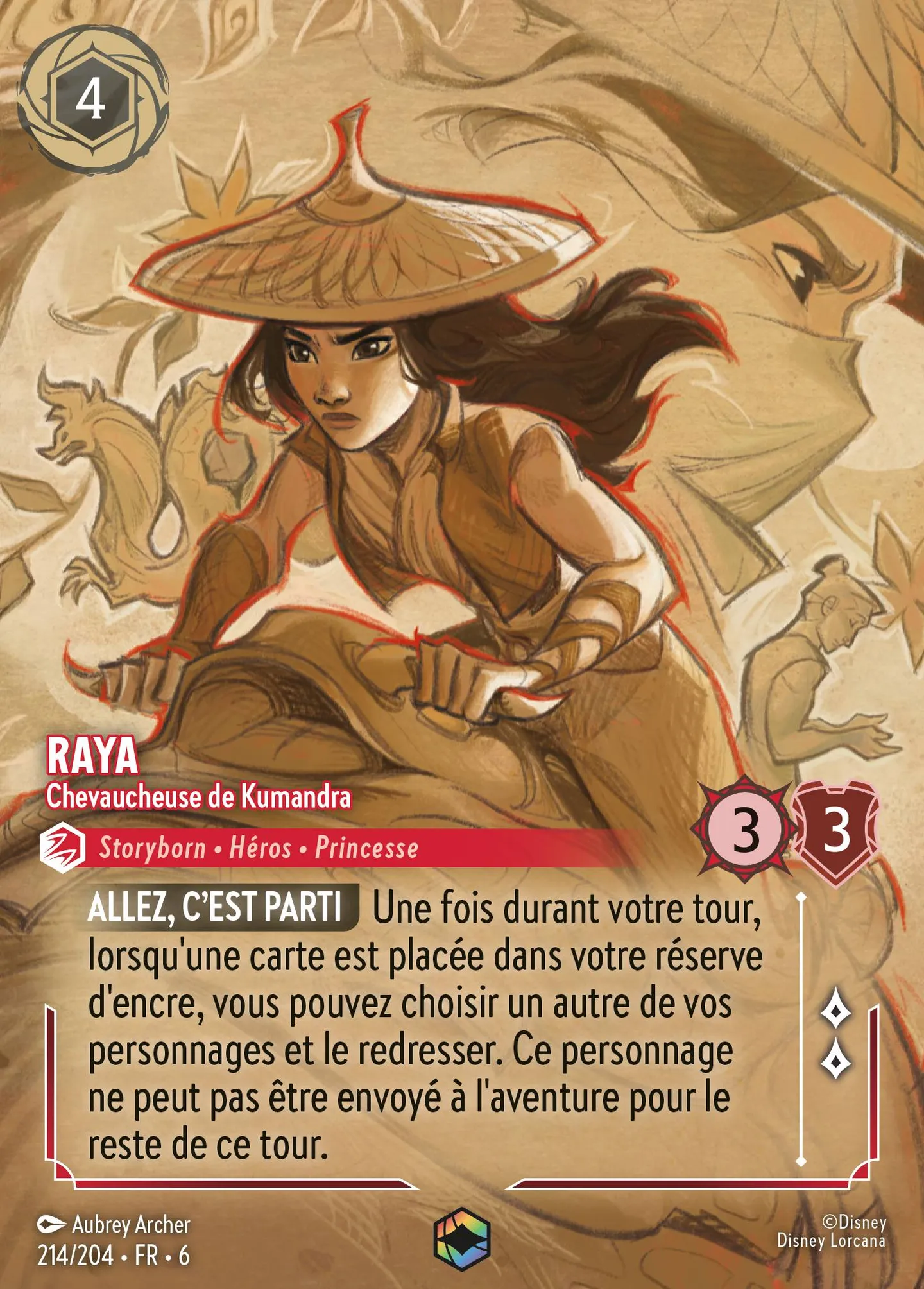 Raya - Chevaucheuse de Kumandra — Azurite Sea — Lorcana