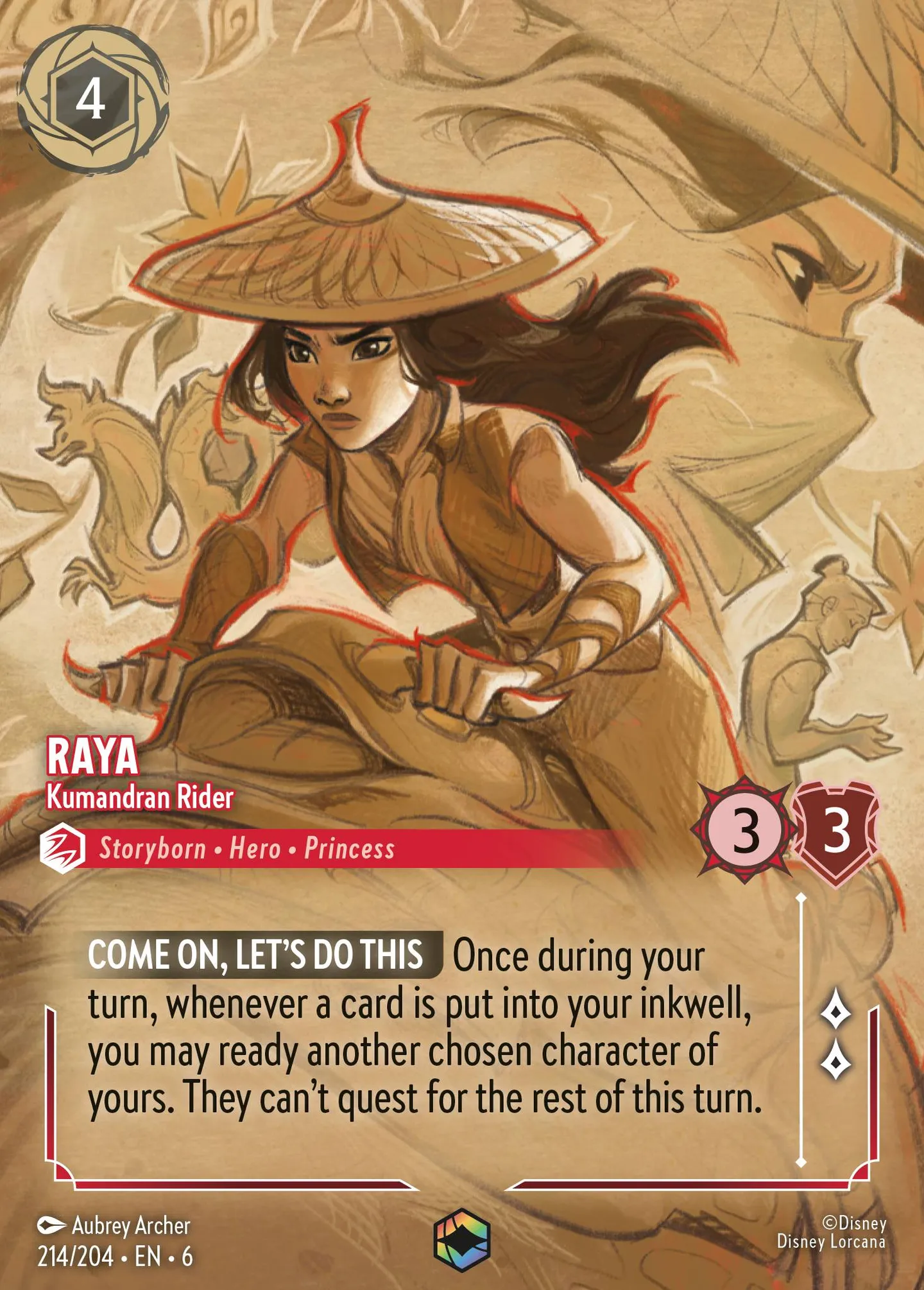 Raya - Kumandran Rider — Azurite Sea — Lorcana