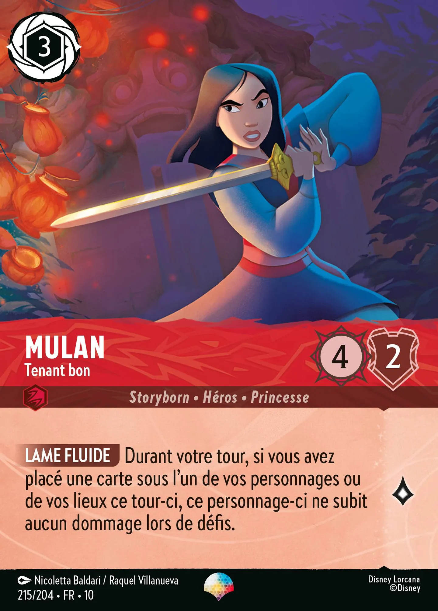 Mulan - Tenant bon — Whispers in the Well — Lorcana