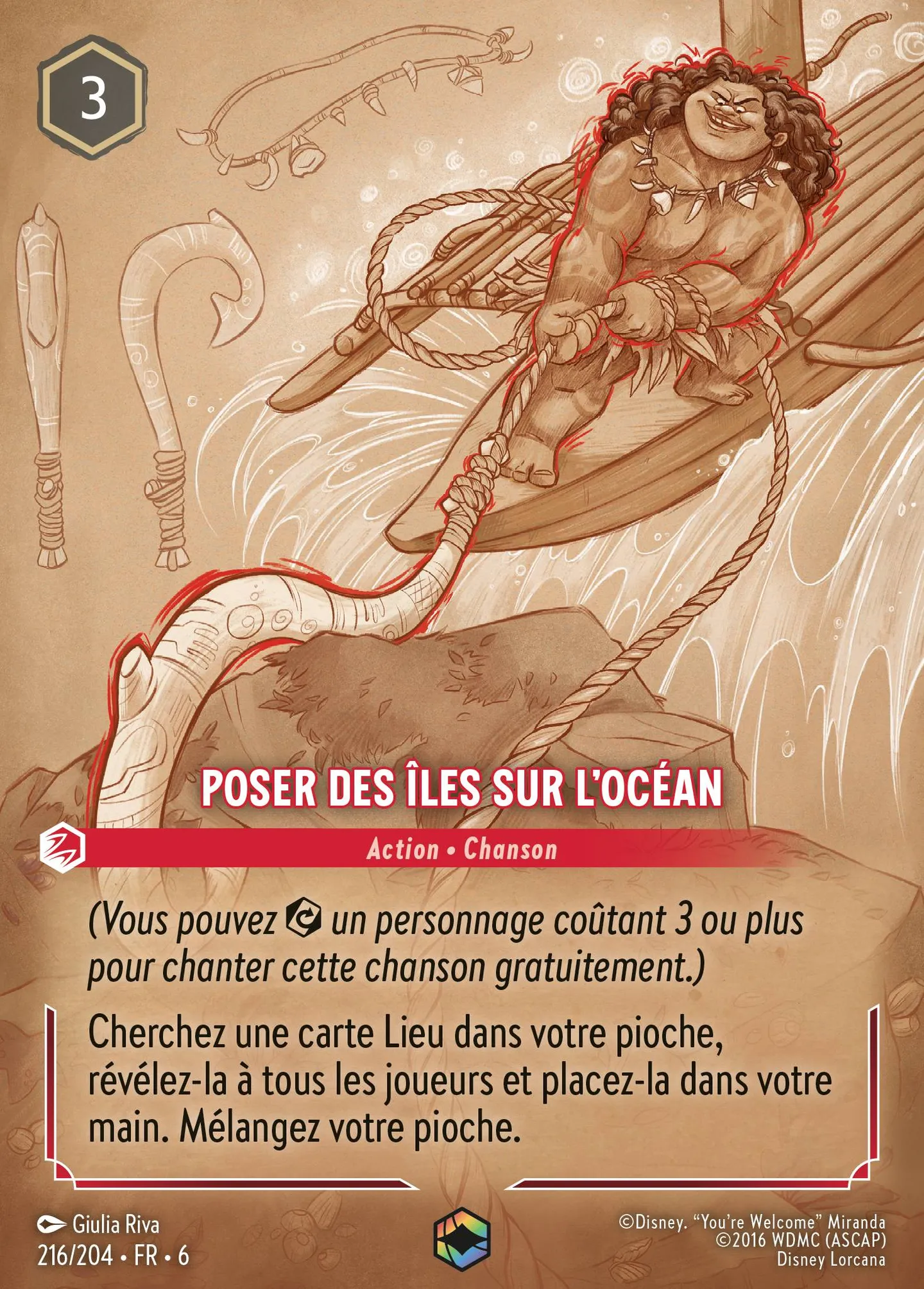 Poser des îles sur l'océan — Azurite Sea — Lorcana