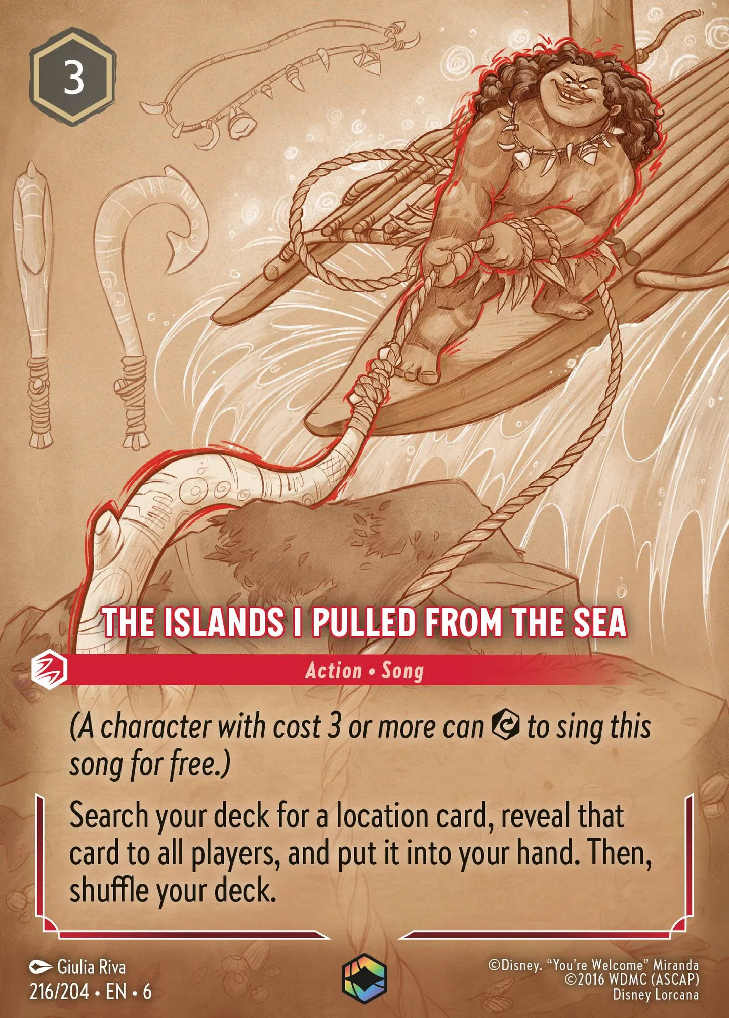 Poser des îles sur l'océan — Azurite Sea — Lorcana