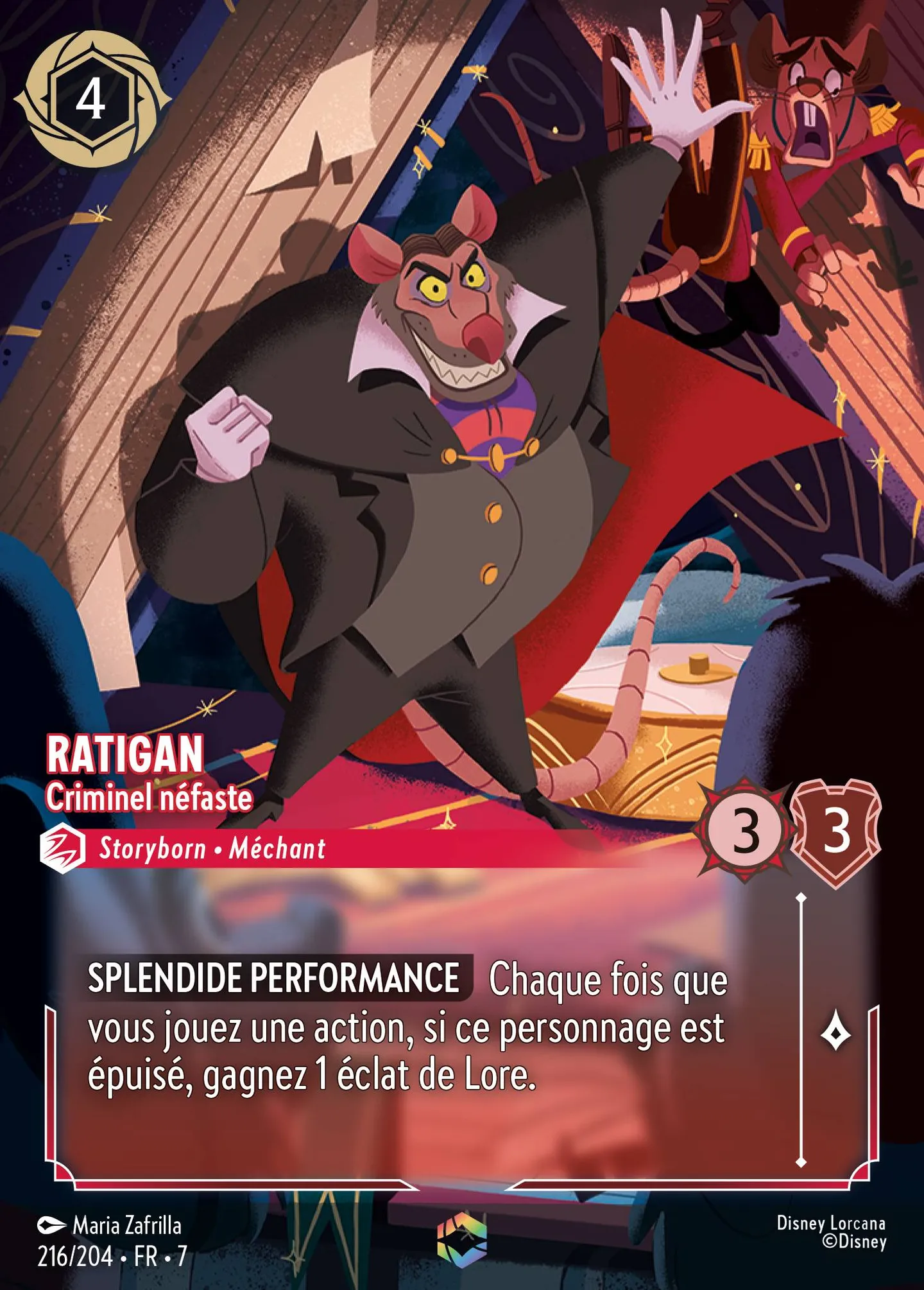 Ratigan - Criminel néfaste — Archazia's Island — Lorcana