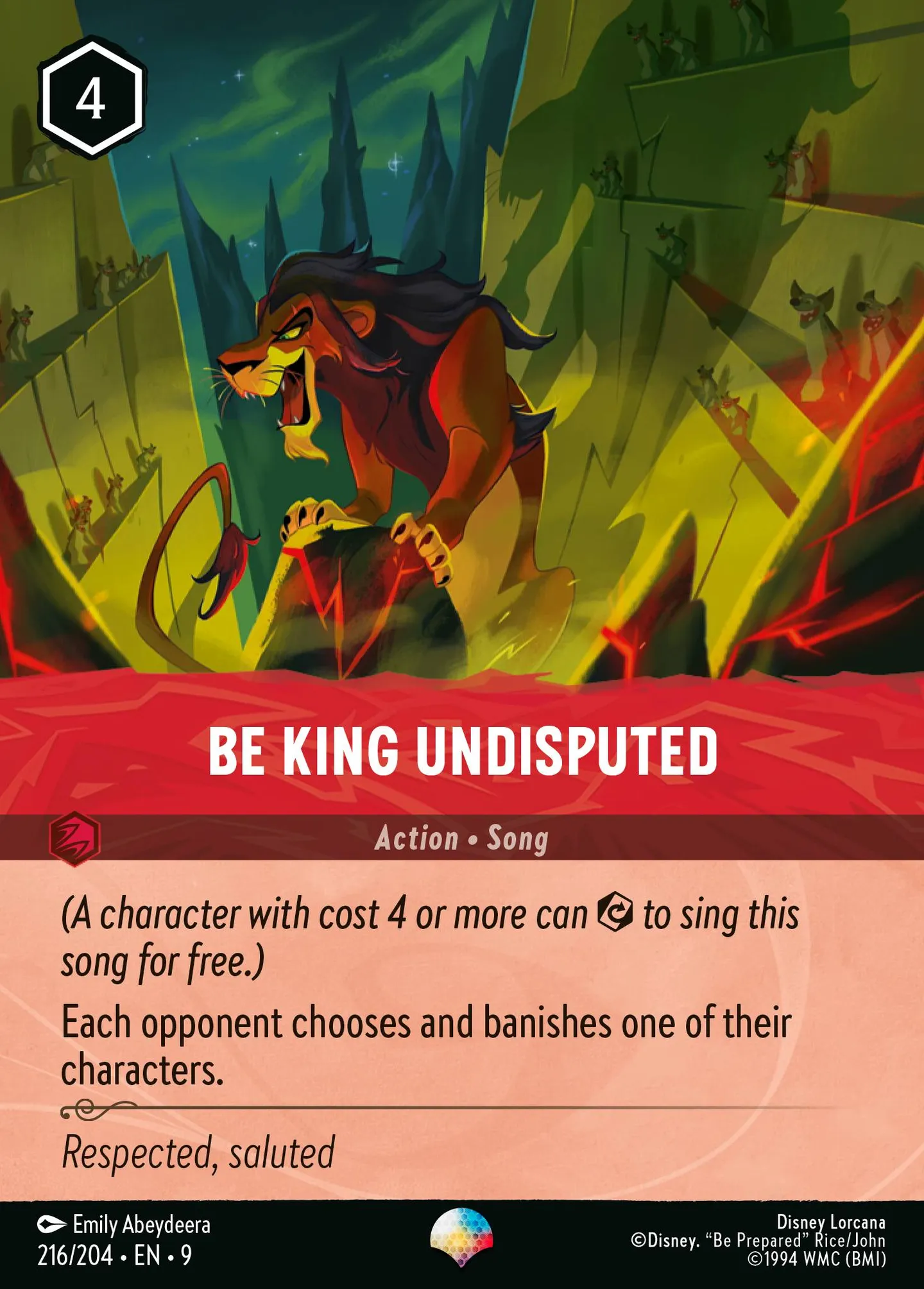 Be King Undisputed — Fabled — Lorcana