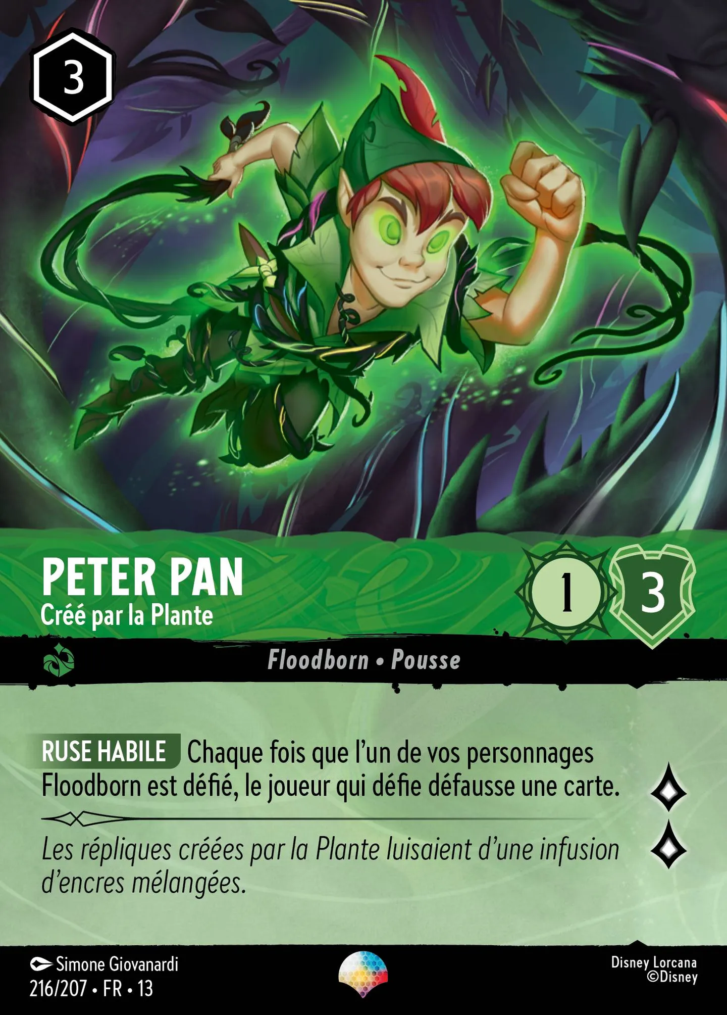 Peter Pan - Créé par la Plante — Attack of the Vine! — Lorcana