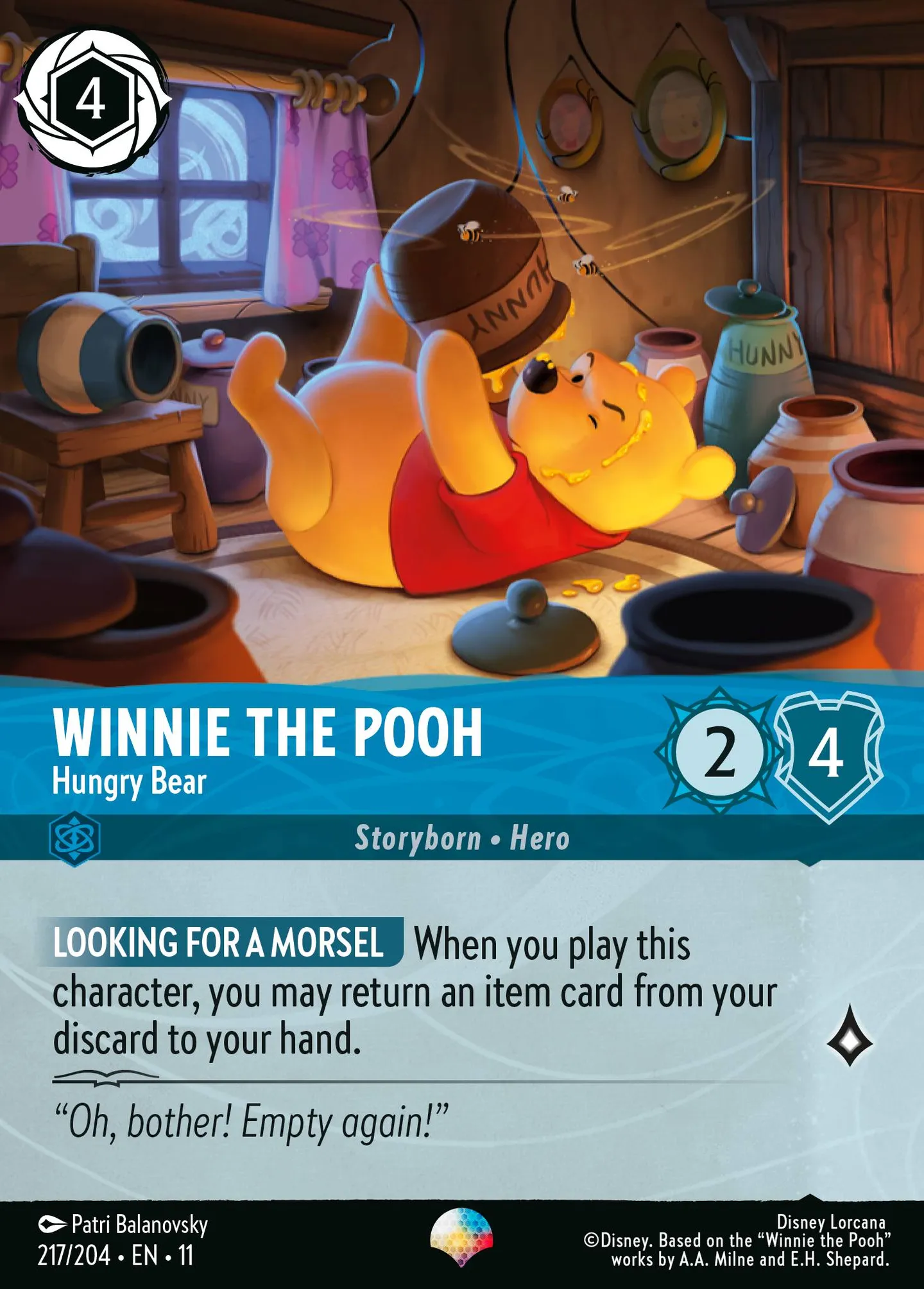 Winnie the Pooh - Hungry Bear — Winterspell — Lorcana
