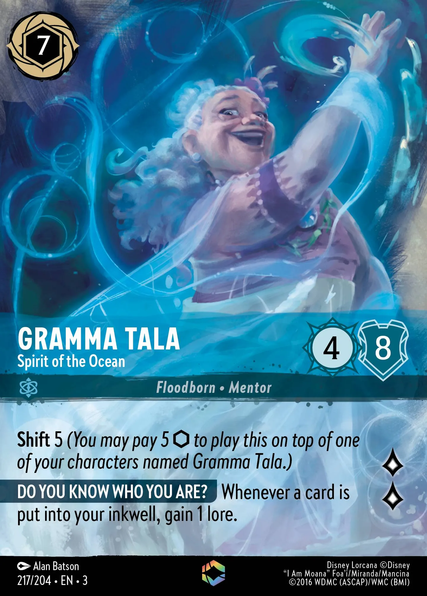 Gramma Tala - Spirit of the Ocean — Into the Inklands — Lorcana