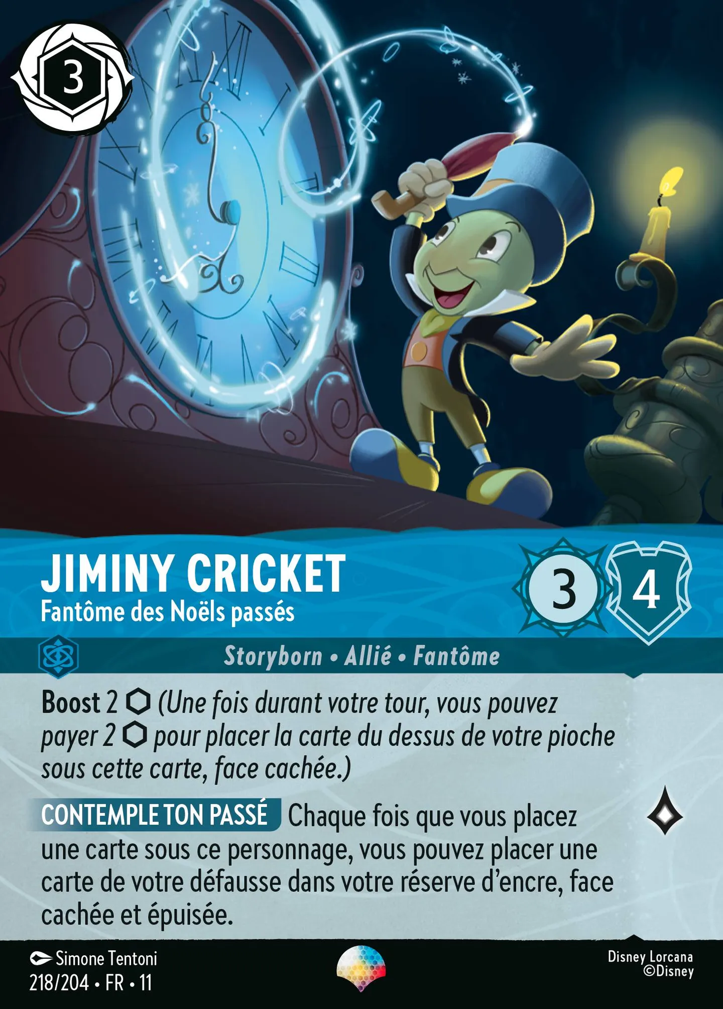 Jiminy Cricket - Fantôme des Noëls passés — Winterspell — Lorcana