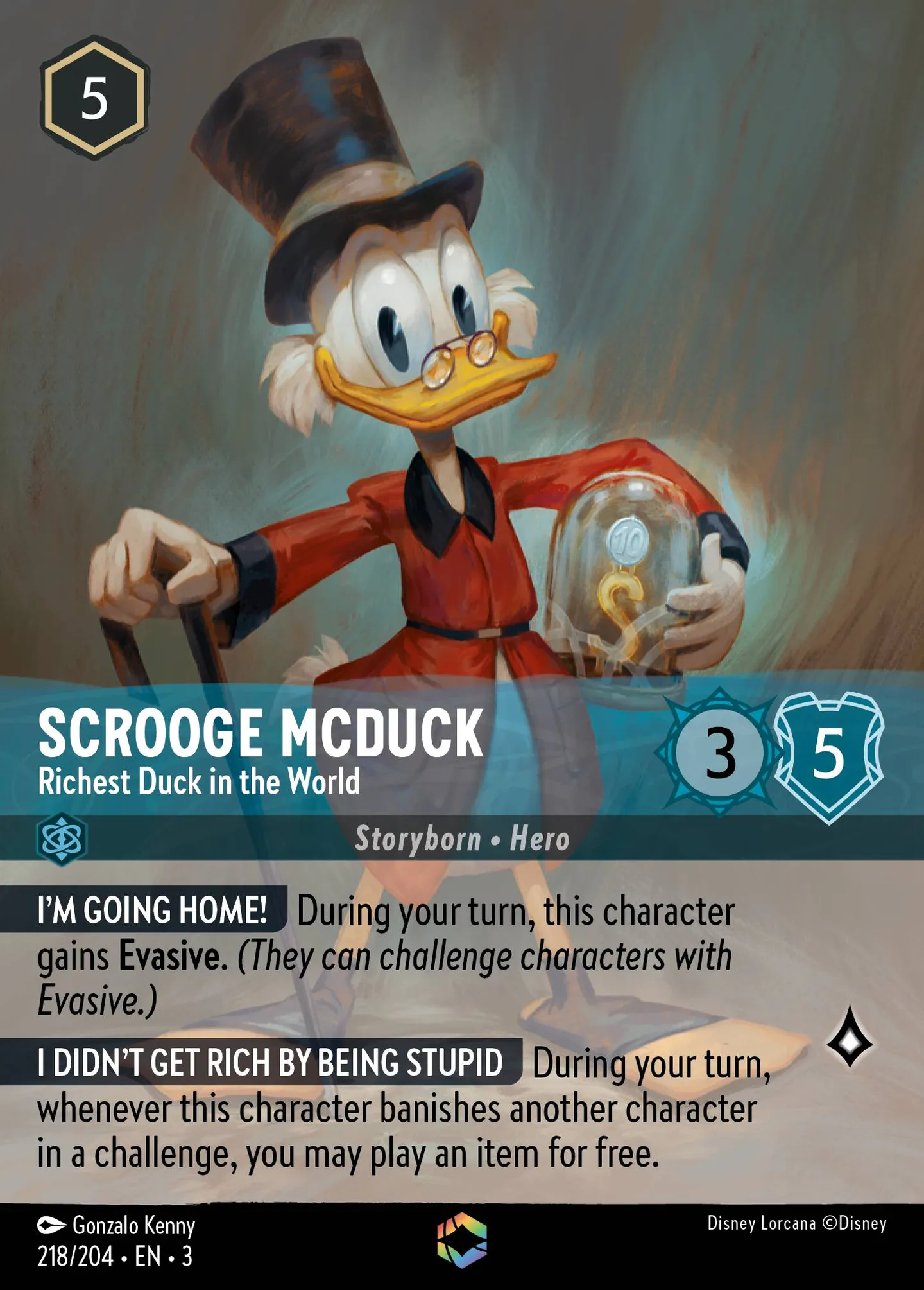 Scrooge McDuck - Richest Duck in the World — Into the Inklands — Lorcana