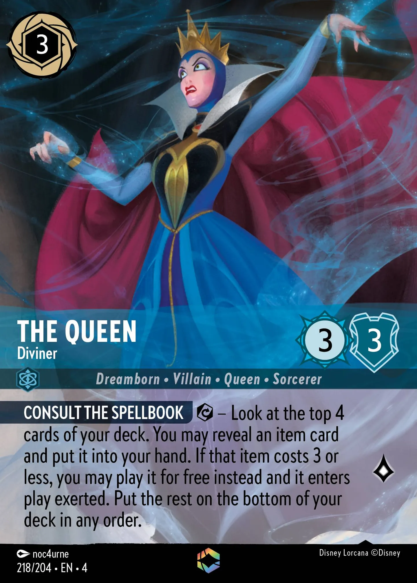 The Queen - Diviner — Ursula's Return — Lorcana