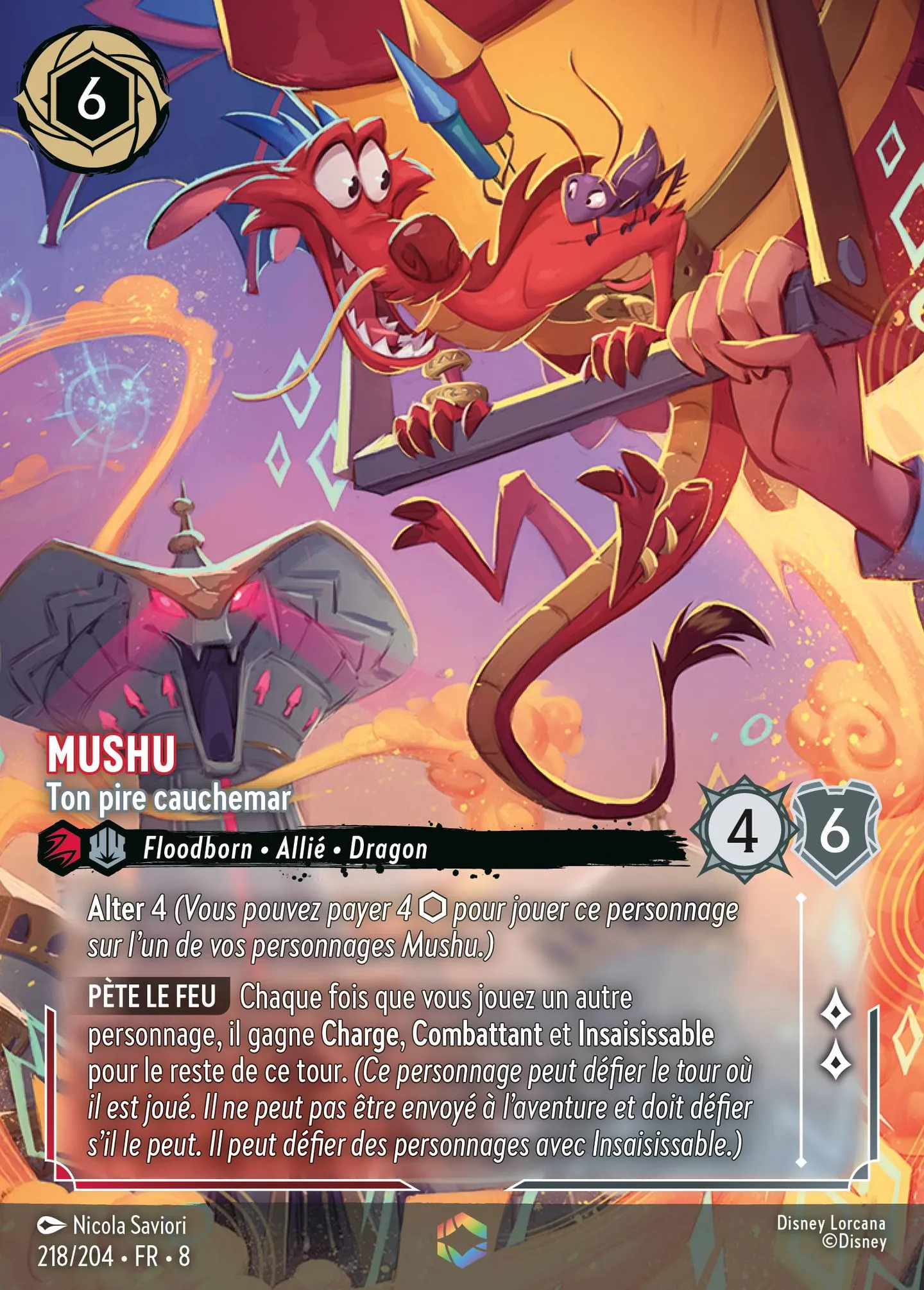 Mushu - Ton pire cauchemar — The Reign of Jafar — Lorcana