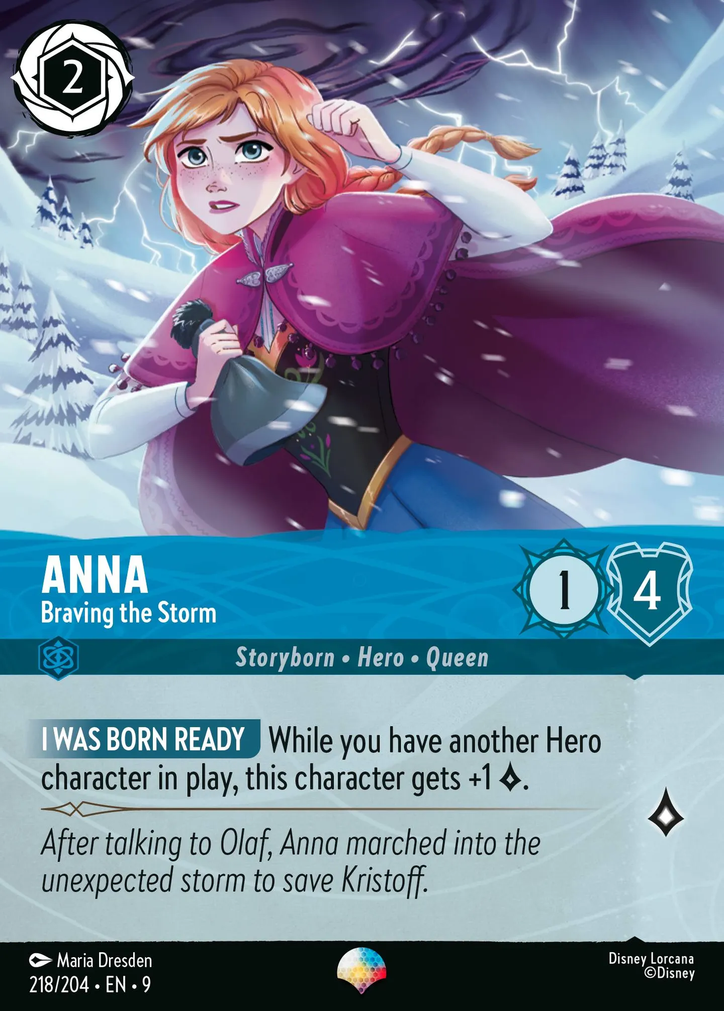 Anna - Braving the Storm — Fabled — Lorcana