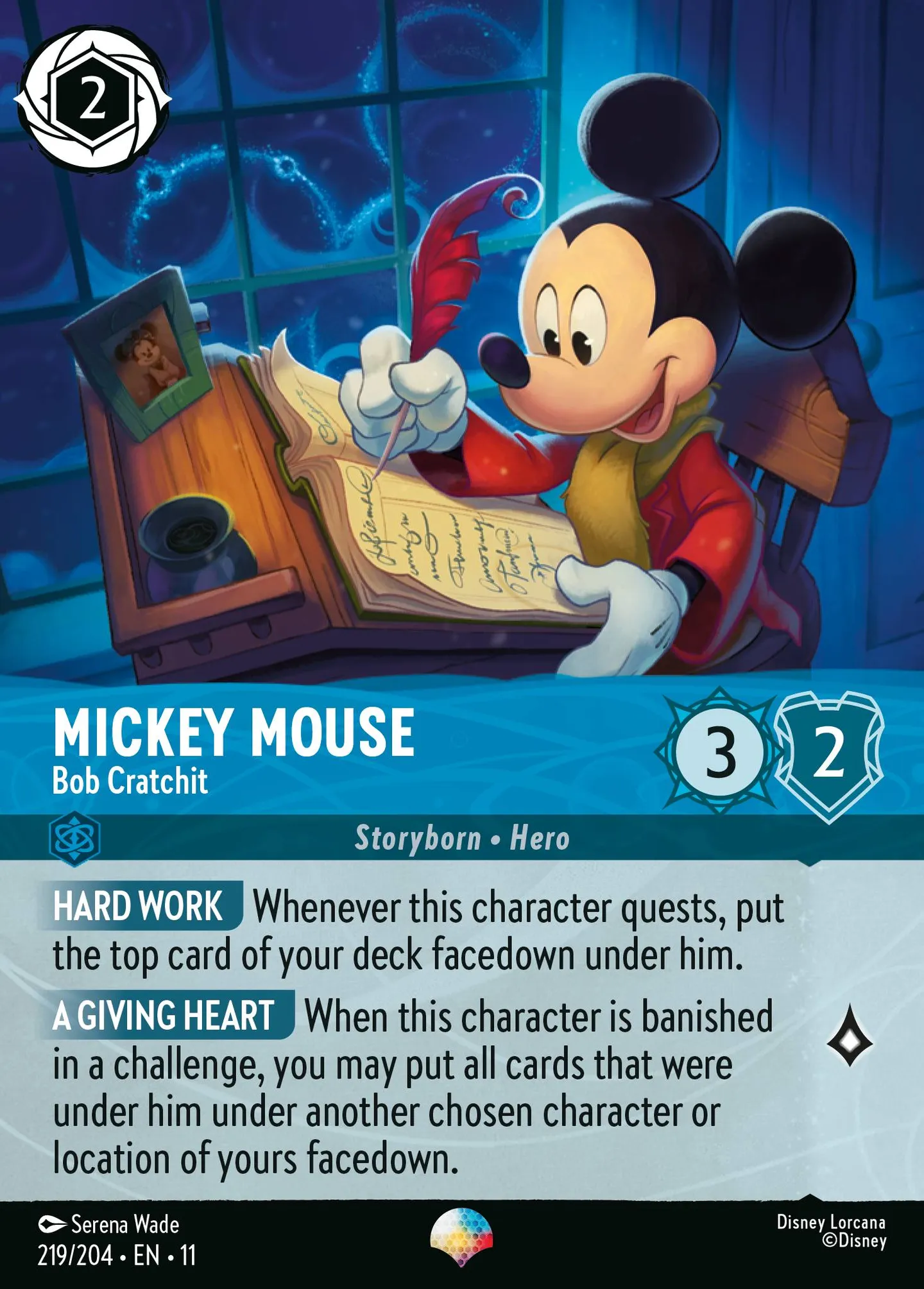 Mickey Mouse - Bob Cratchit — Winterspell — Lorcana