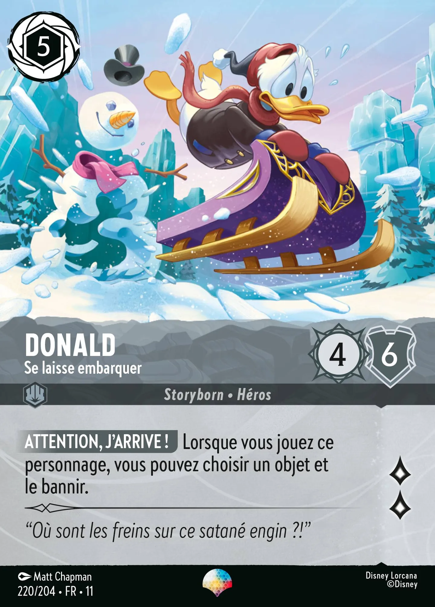 Donald - Se laisse embarquer — Winterspell — Lorcana